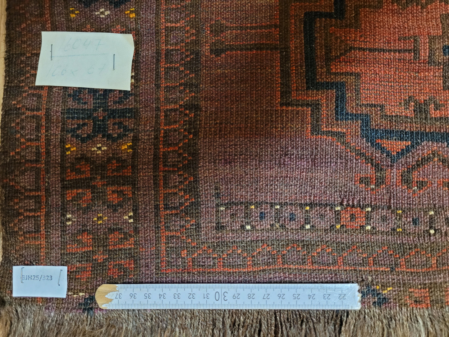 Orientteppich handgeknüpft Belutsch 100x67 cm