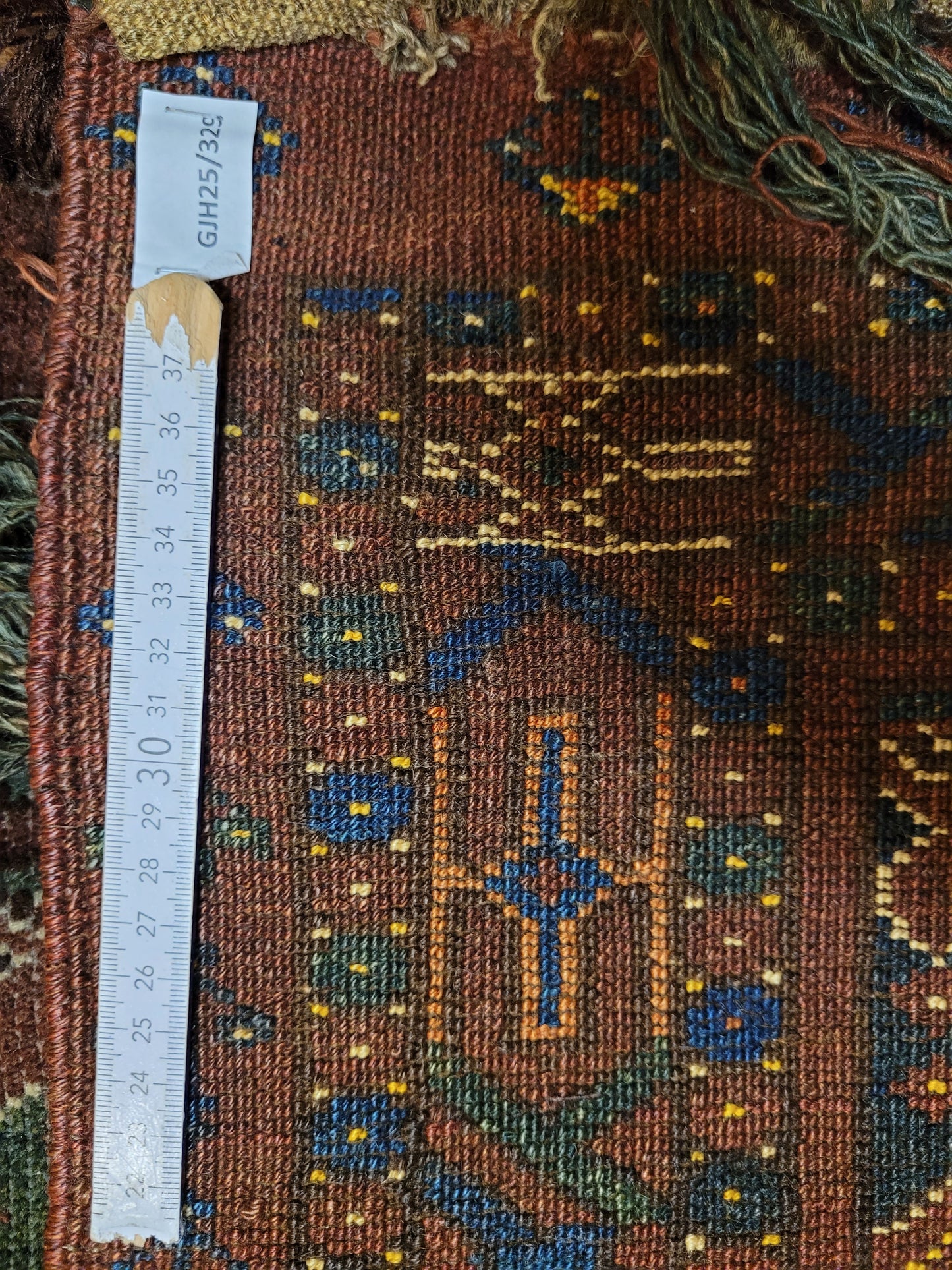 Jomut / Yomut Bouchar Zeltband – 220 × 56 cm – antik