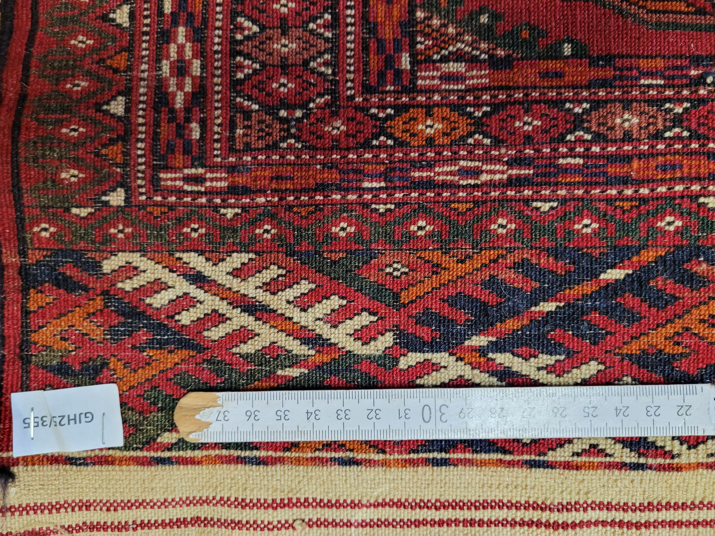 Orientteppich handgeknüpft 100x53 Jamut Rot