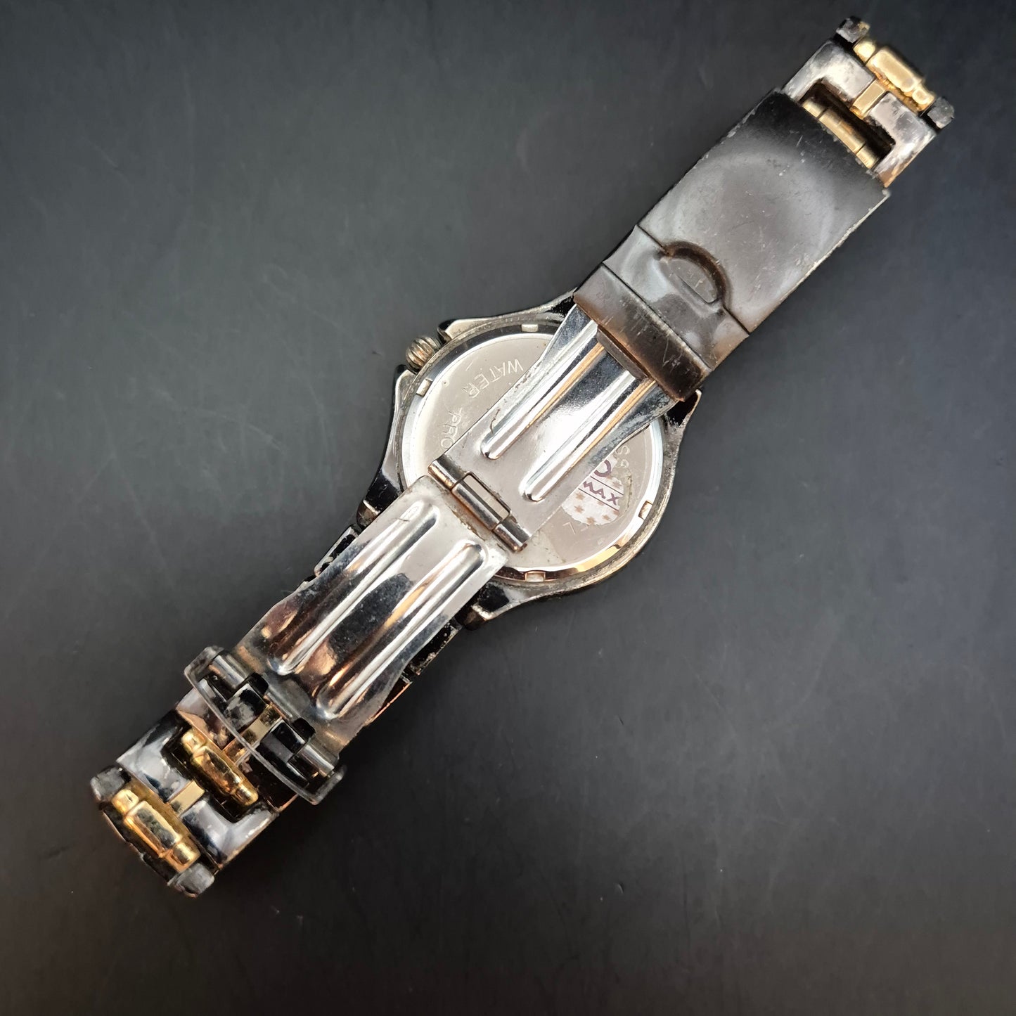 Omax Crystal Damen Uhr – Sportliche Bicolor Quarz 50M