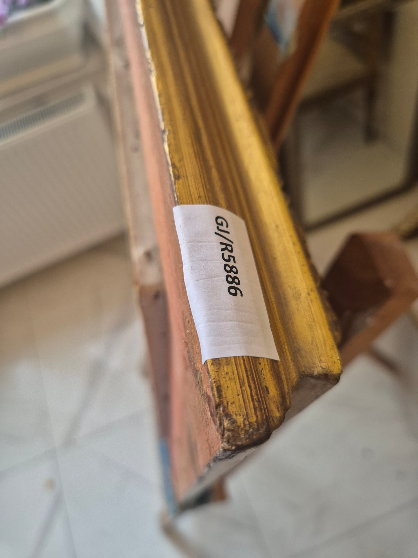 Ölgemälde Stillleben Blumen Genevieve Berthiyn (XX) Gerahmt 55x45cm