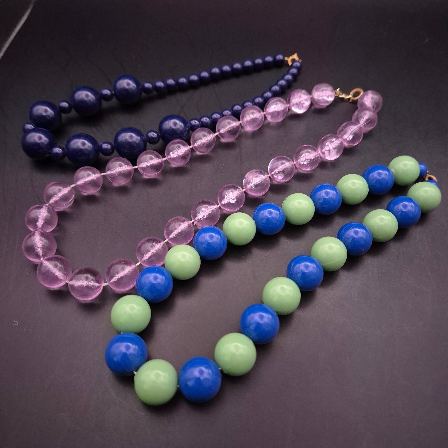 Dreier Konvolut Auffällige Perlenketten