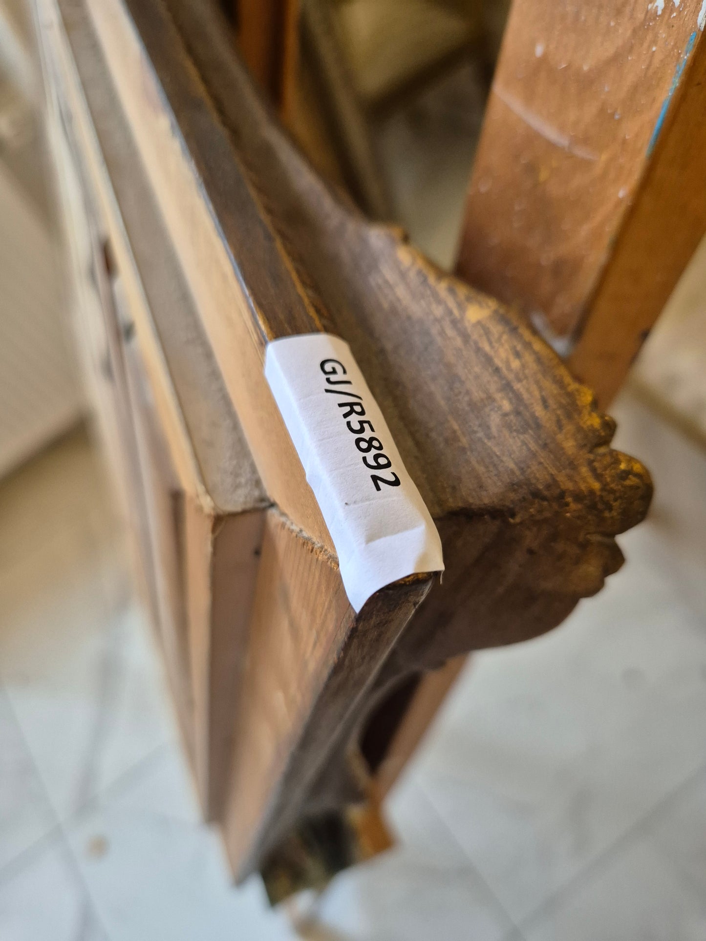 Gemälde Landschaft Antik Gänse Bauernhof Peter Greeff (1865-1939) 38x48cm