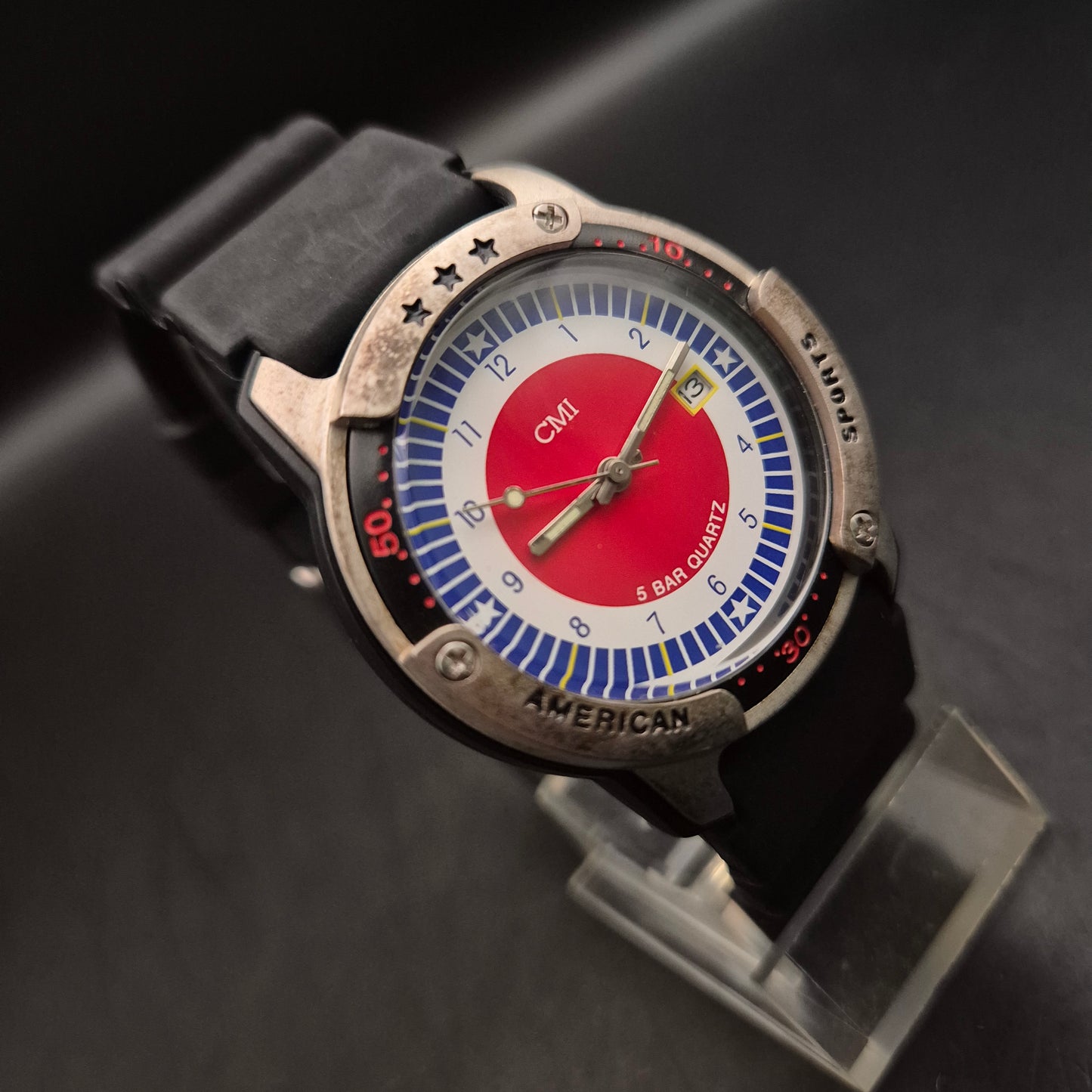 CMI Sports Uhr – American Style mit Datumsanzeige (5 Bar)