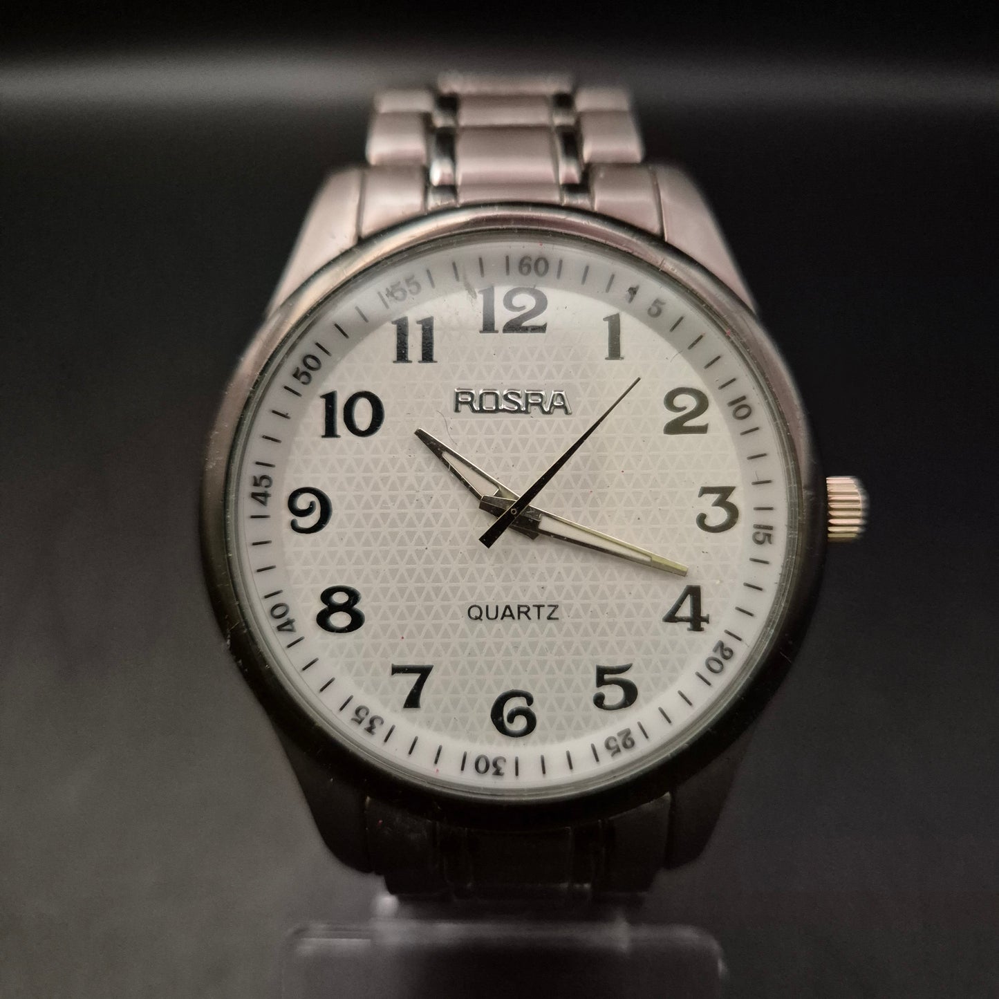 Schlichte Herren Uhr von Pospa – Klassisches Design mit Edelstahlarmband