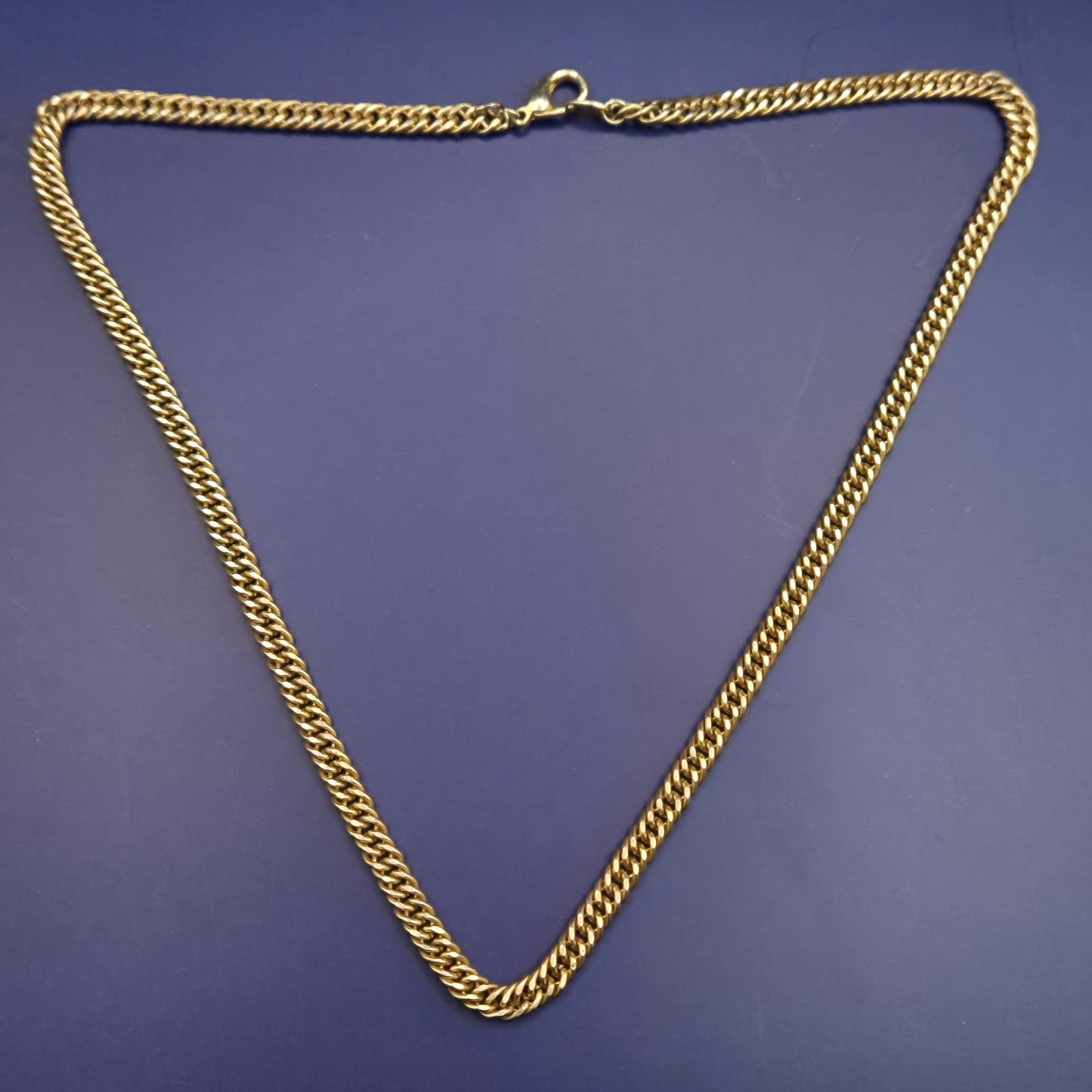 Elegante Damen Kette – Goldfarbene Doppel-Panzerkette