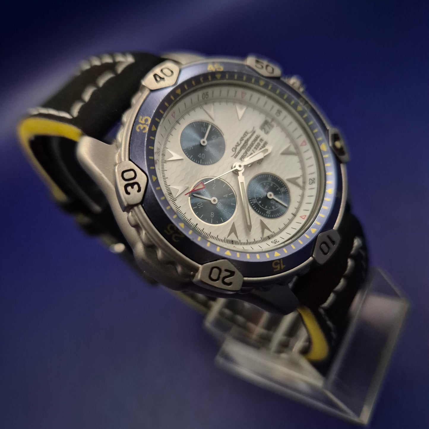 Robuster Galanti Professional Herren Chronograph – Sportliches Design in Silber