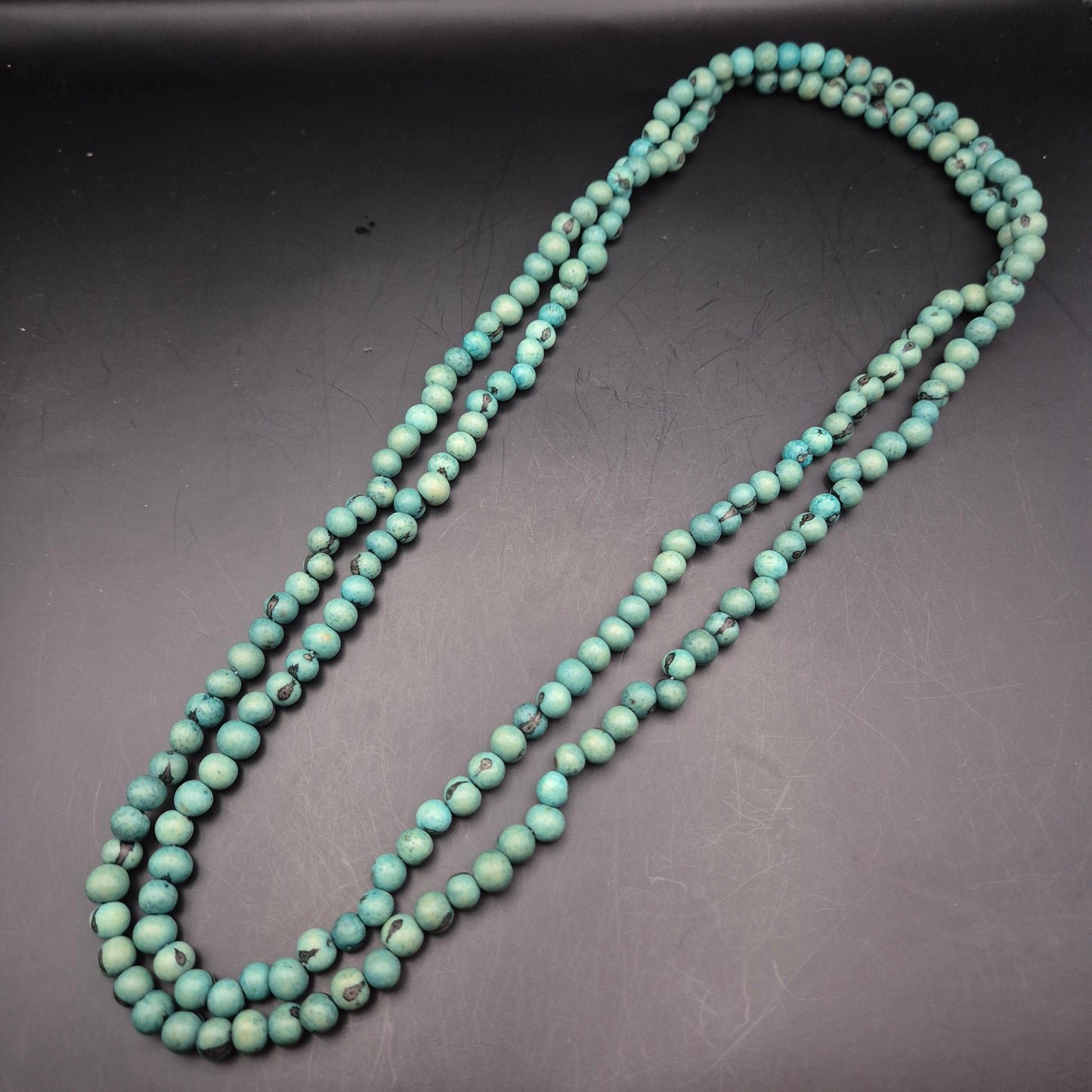 Elegante Türkis-Style Perlenkette – Zeitloses Design für Damen