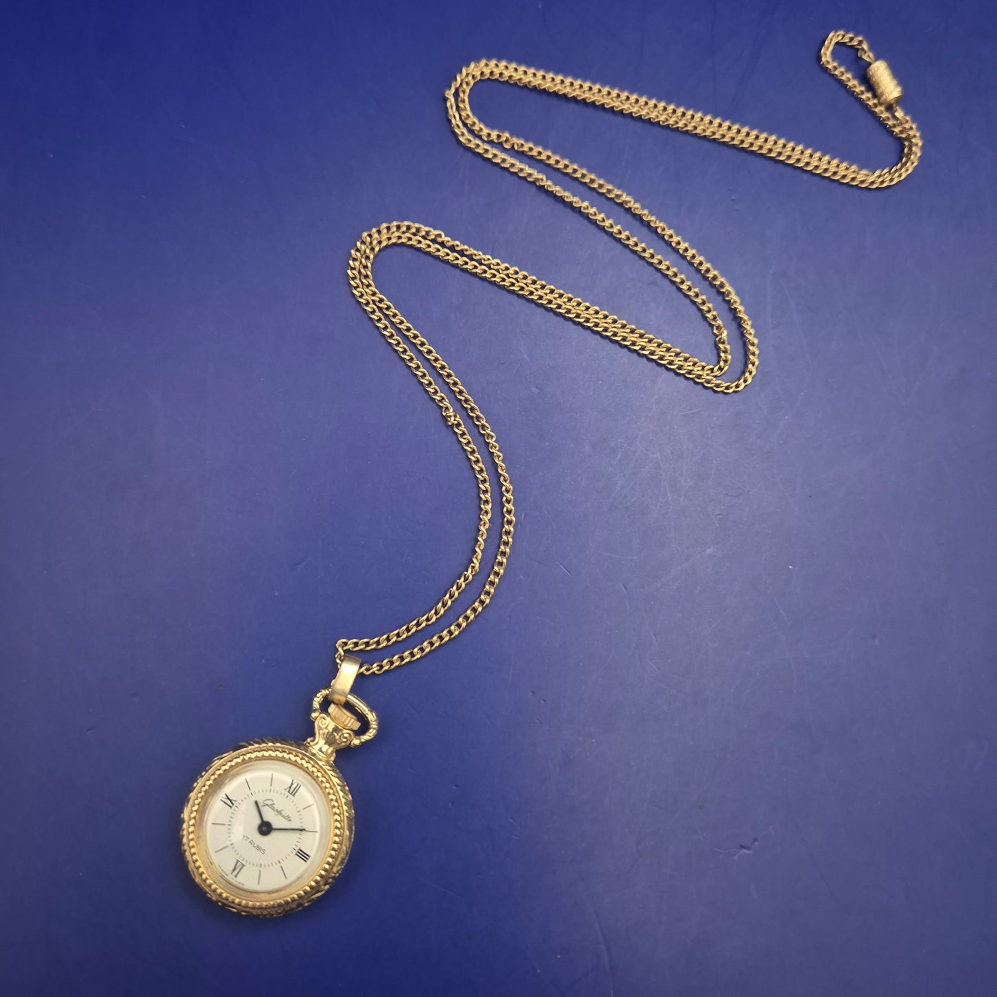 Vintage Glashütte Anhänger Uhr – Mechanik mit 17 Rubis aus der DDR