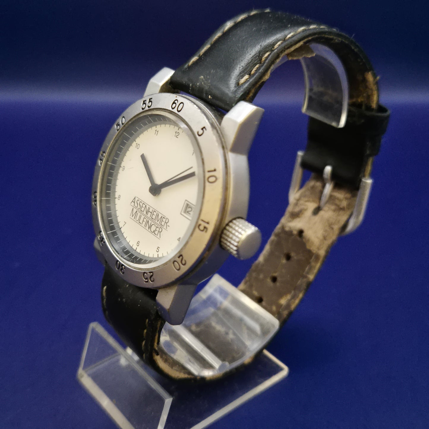 Robuste Assenheimer-Mulfinger Herren Uhr mit Tachymeter-Lünette