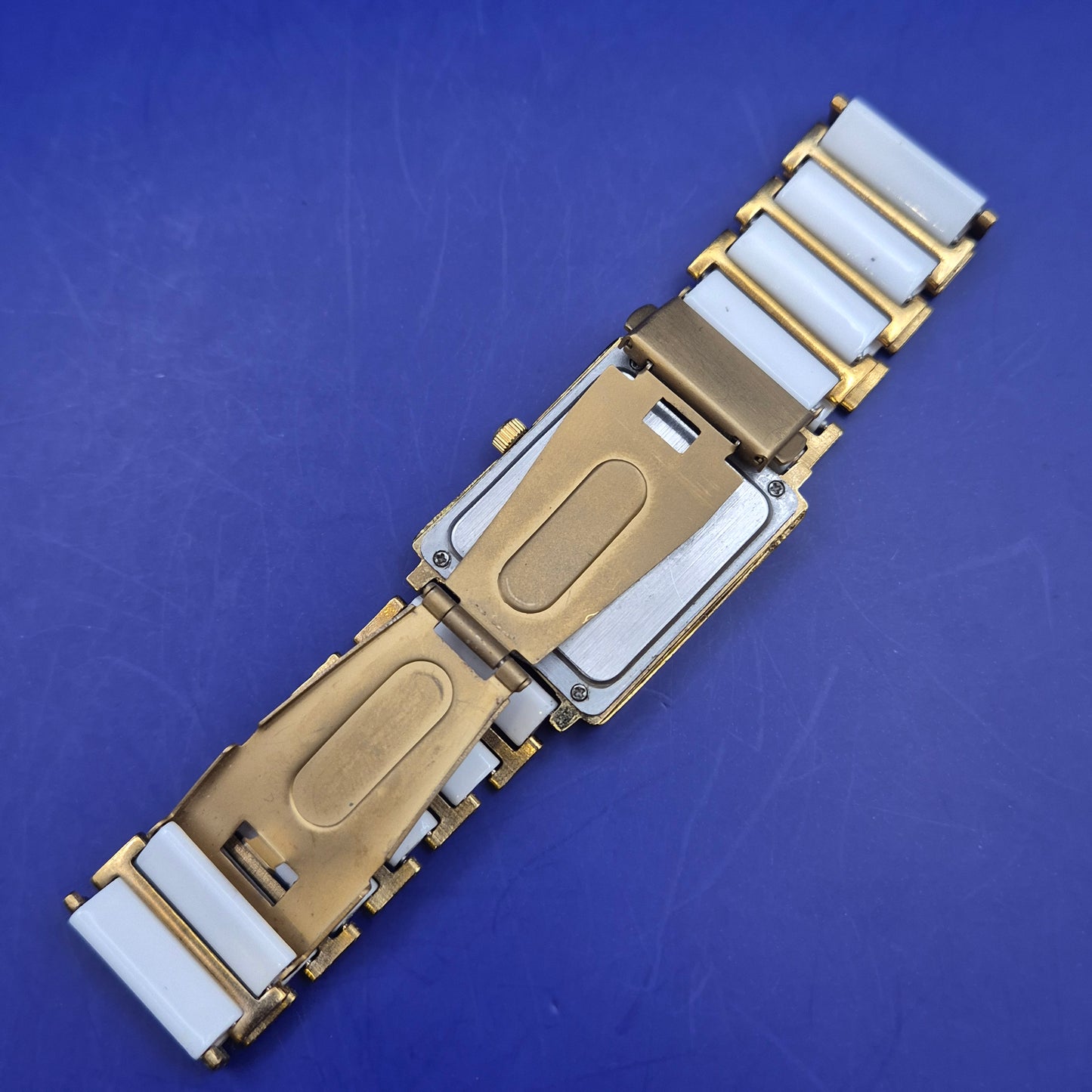Elegante Hongbo Damen Uhr – Weißes Keramik Design mit Gold