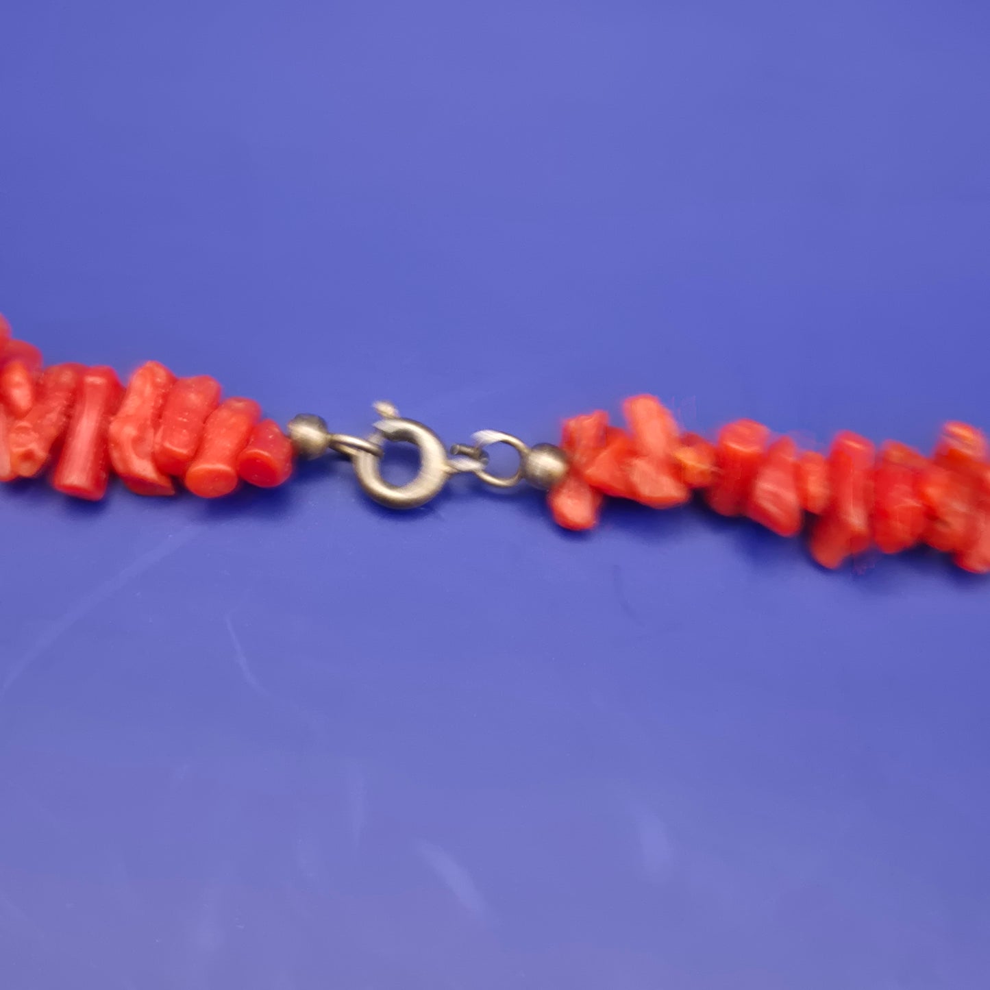 Vintage Korallenkette aus rotem Korallen-Splitter Zweigen