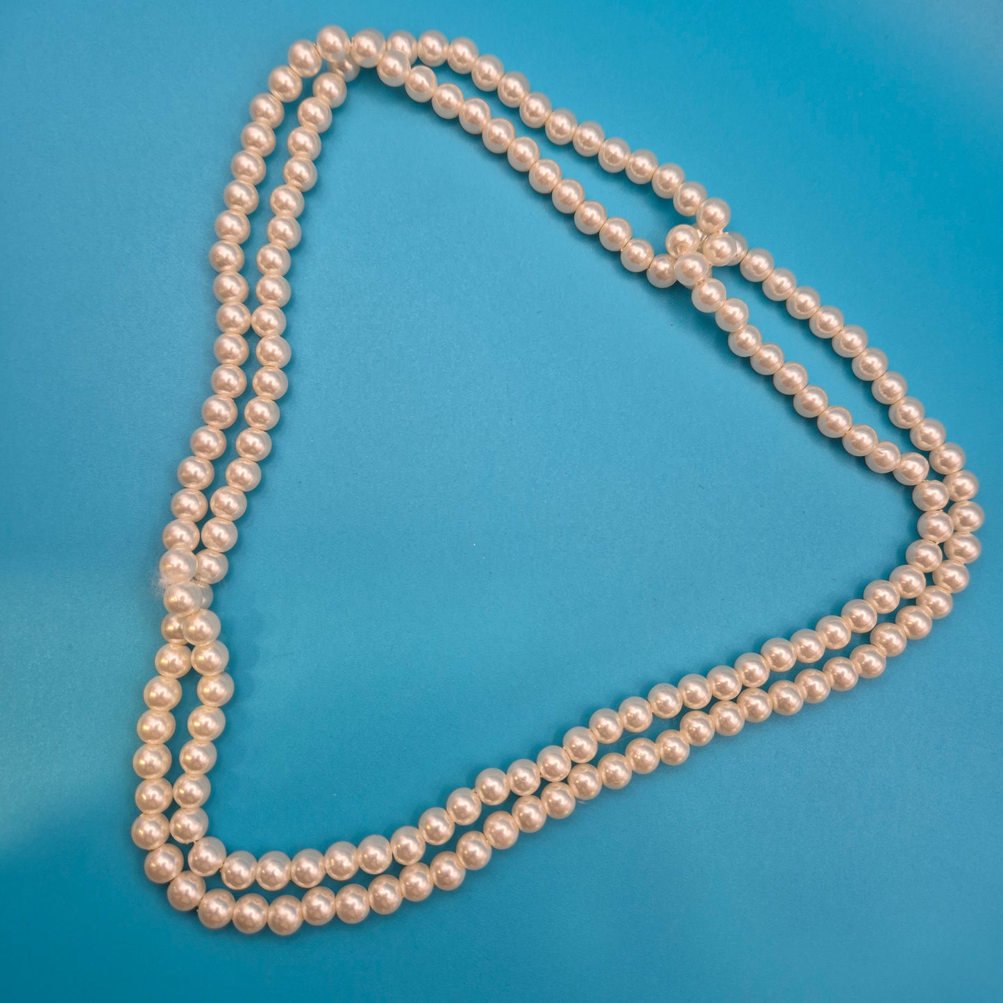 Elegante Vintage Perlenkette mit Knoten-Design Klassisch