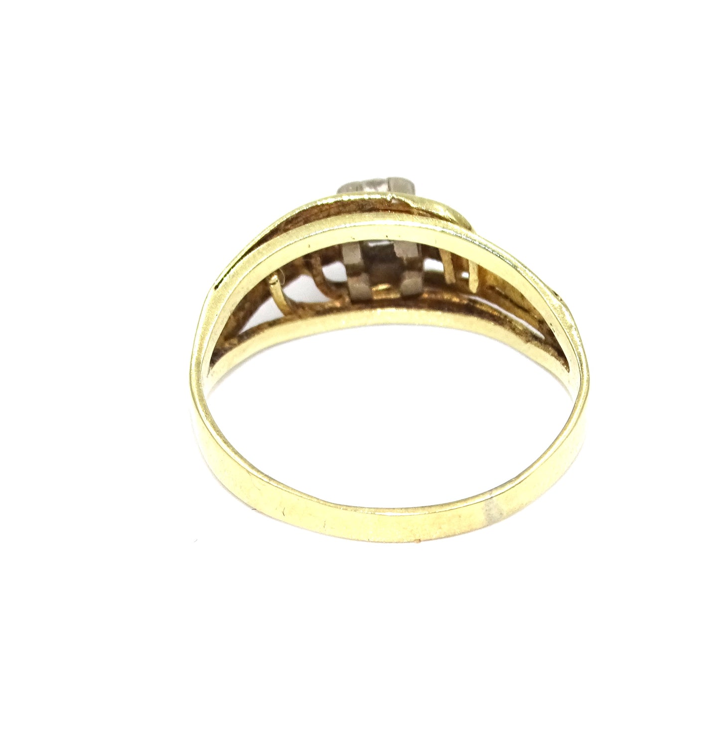Ring aus 585er Gelbgold mit Brillant