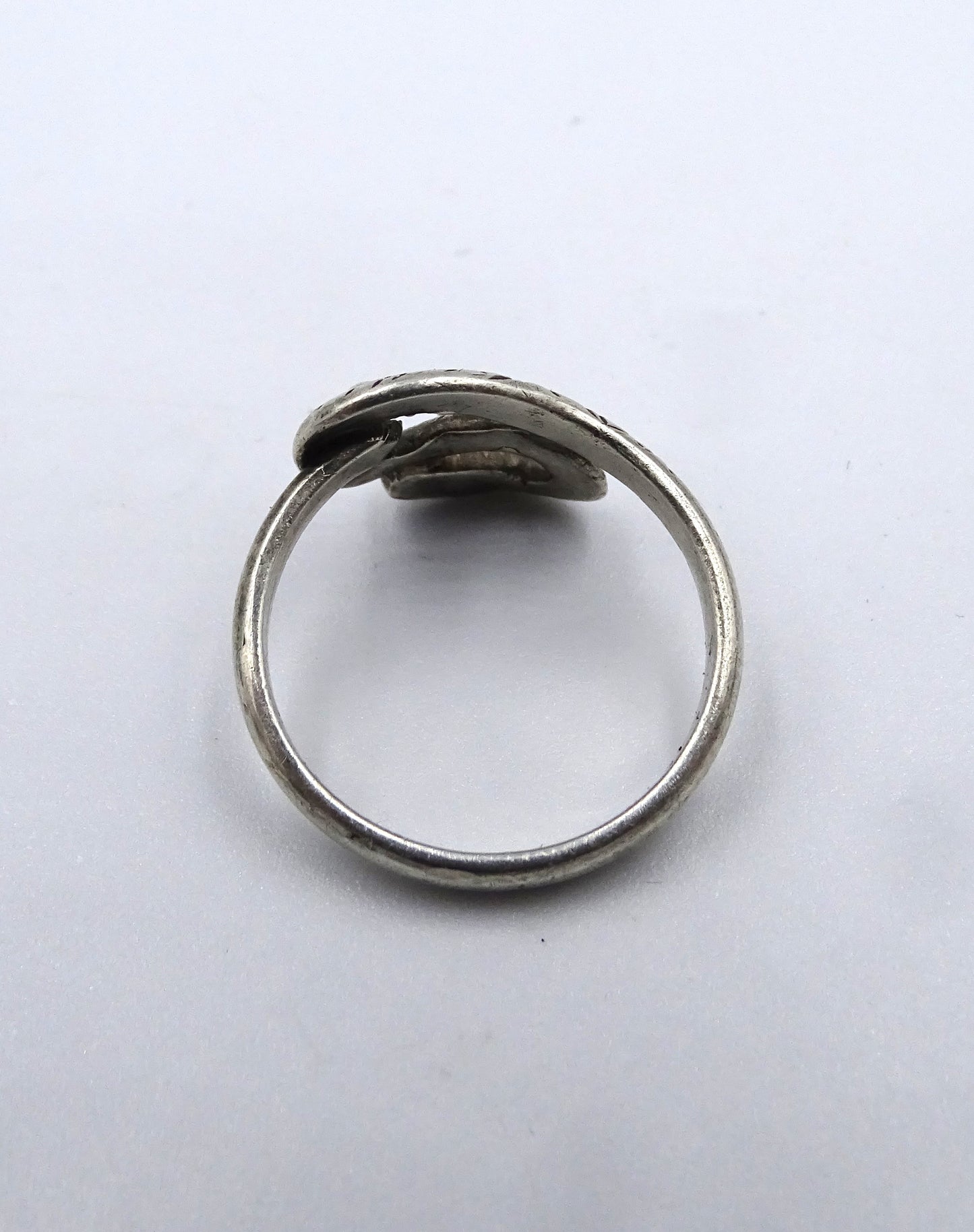 Silberring mit Schlange-Motiv, Größe 58