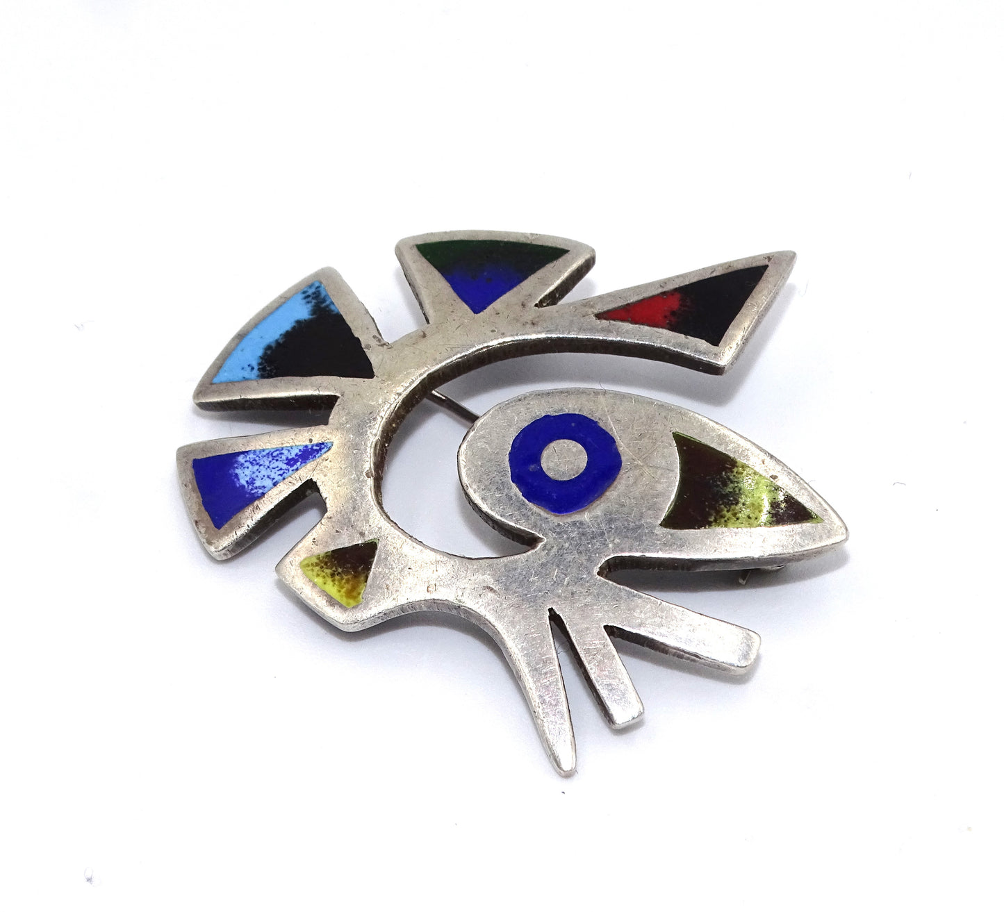 Peru Design Brosche 925 Silber