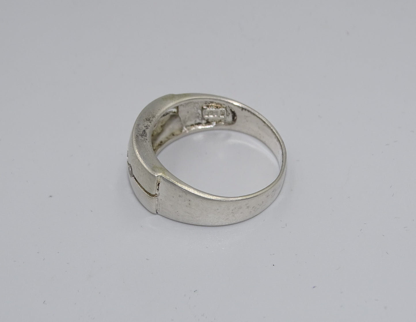 925er-Silberring mit Zirkonien - Größe 63