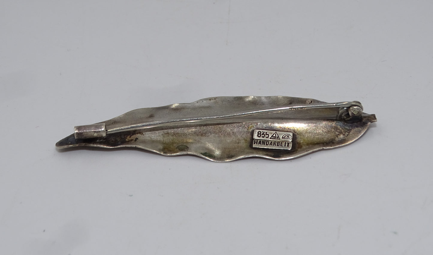 Teka Theodor Klotz Brosche Handarbeit 835 Silber Art déco um 1940