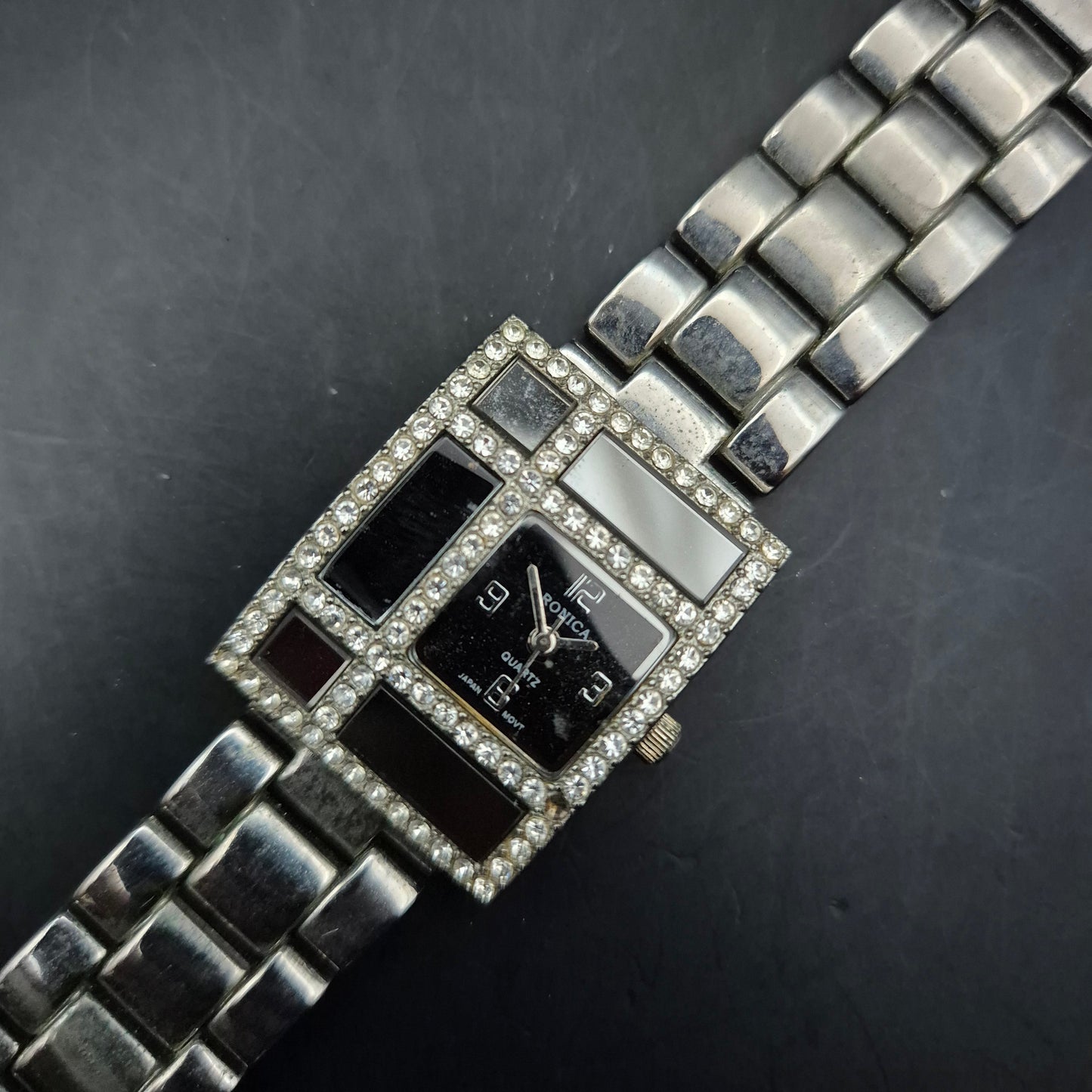 Ronica Glamour Armbanduhr | Rechteckig | Strass & Geometrie - Bild 7