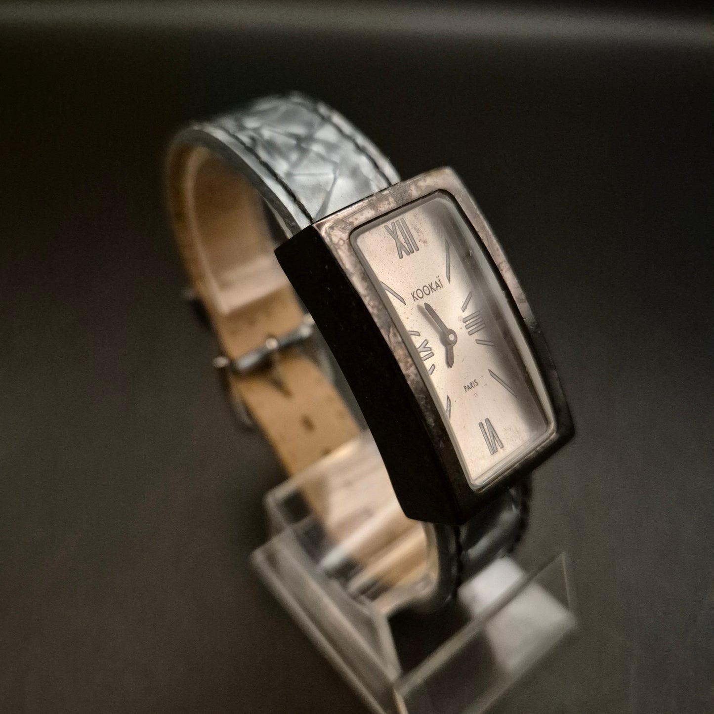 Elegante Vintage Kookai Paris Damenuhr mit strukturiertem Band - Bild 7