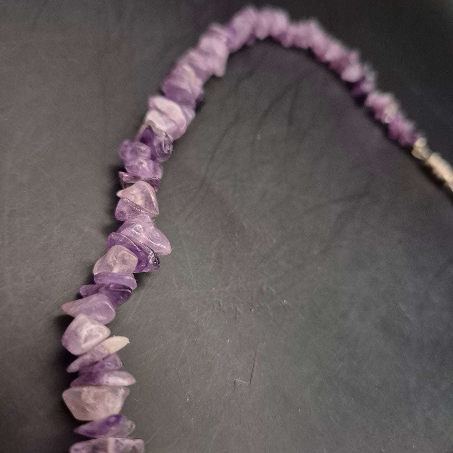 Vintage Amethyst Splitterkette – Natürlicher Lila Edelsteinschmuck - Bild 7