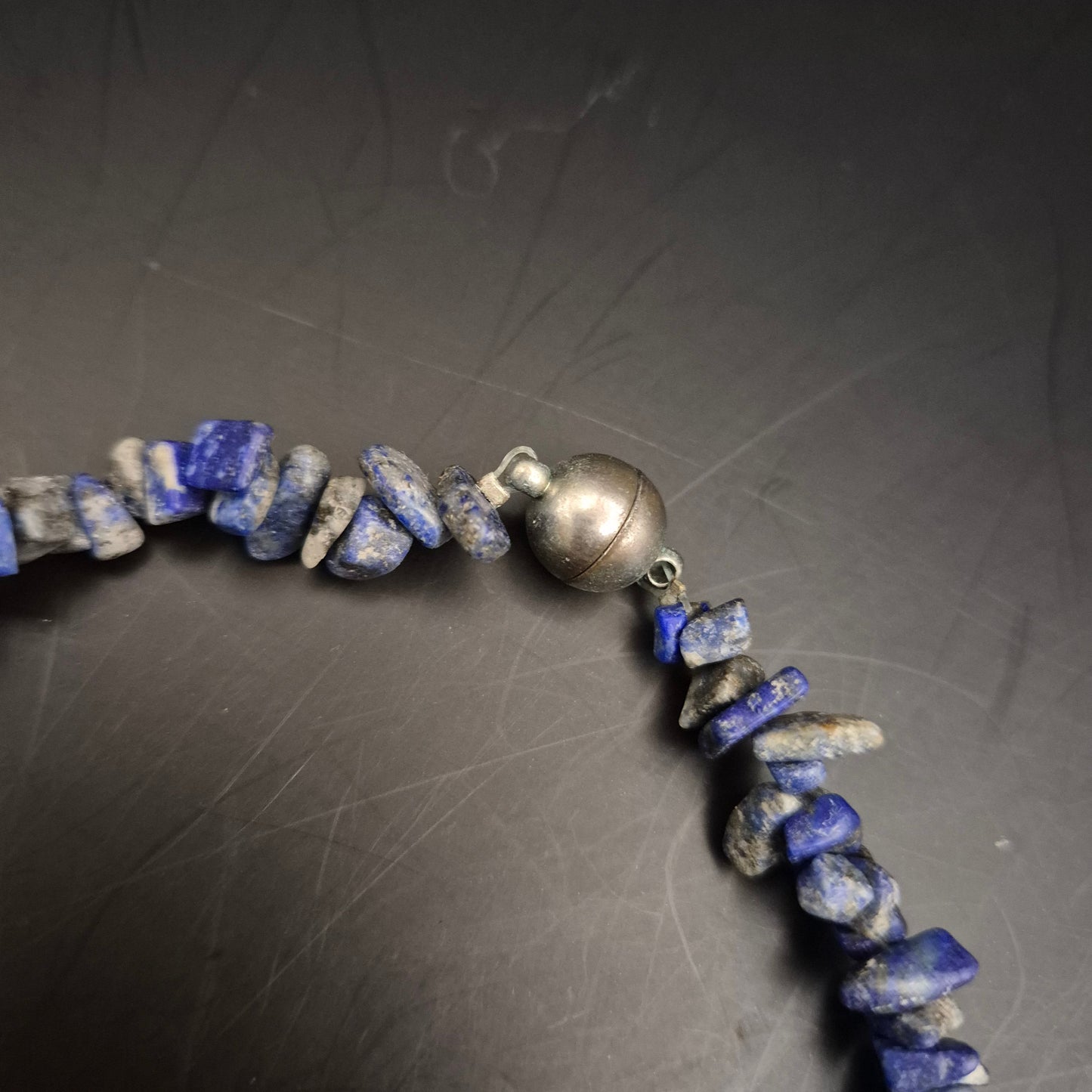 Vintage Armband Lapis Lazuli Chips – Elegantes Naturstein Schmuckstück - Bild 6