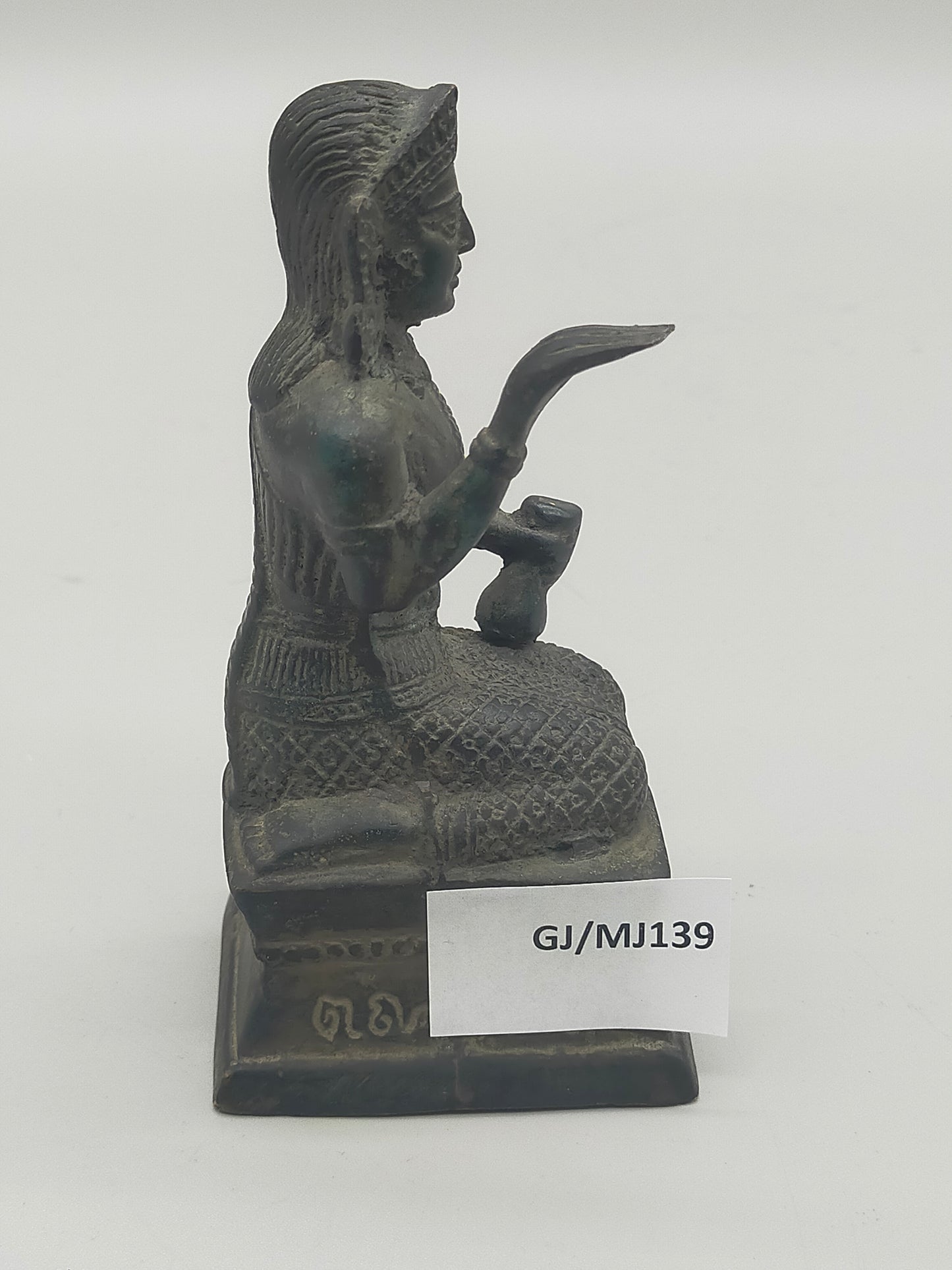 Antike Bronze Figur Nang Kwak – Traditioneller Glücksbringer aus Thailand