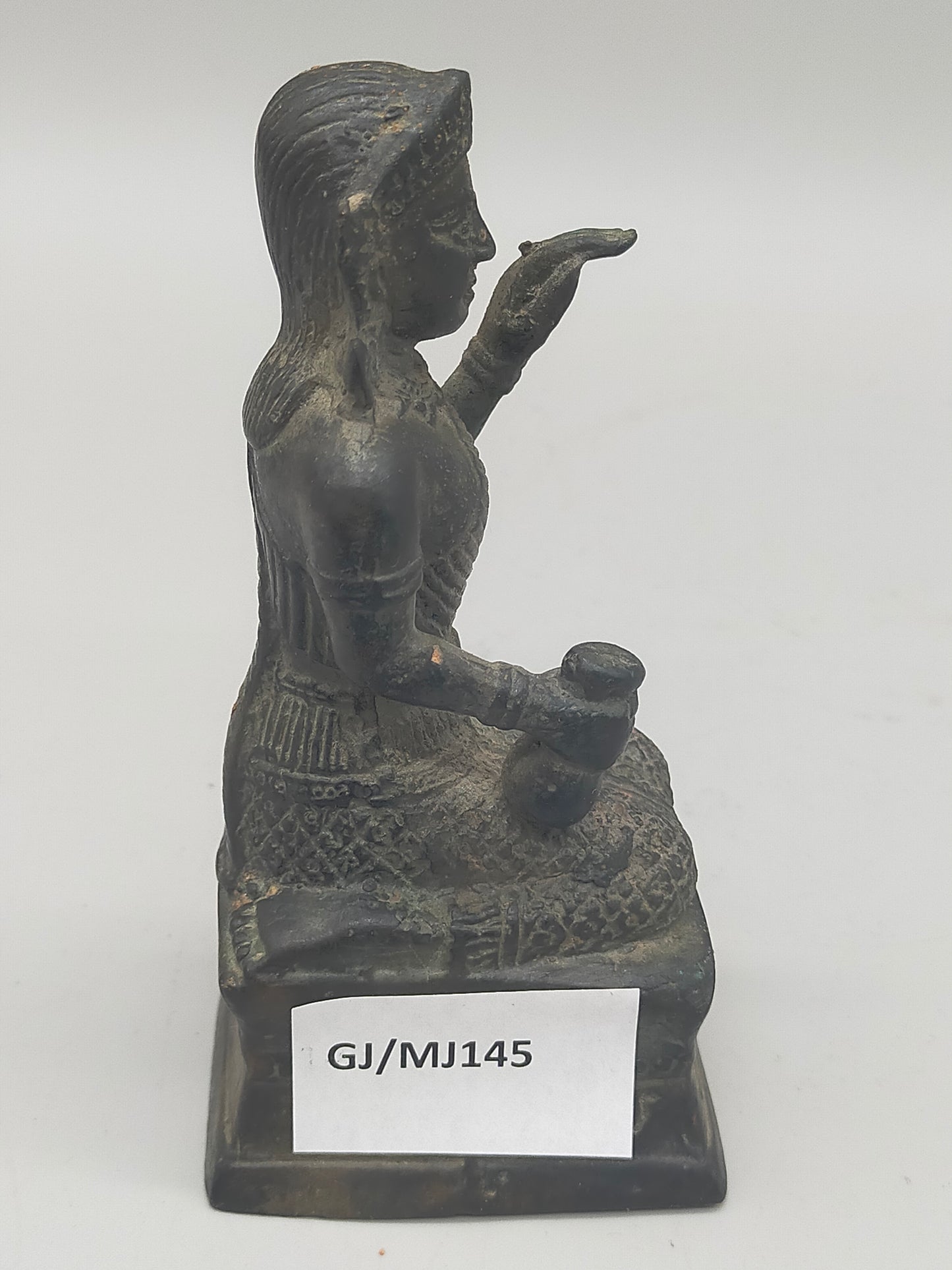 Antike thailändische Nang Kwak Figur – Glücksbringer aus Bronze