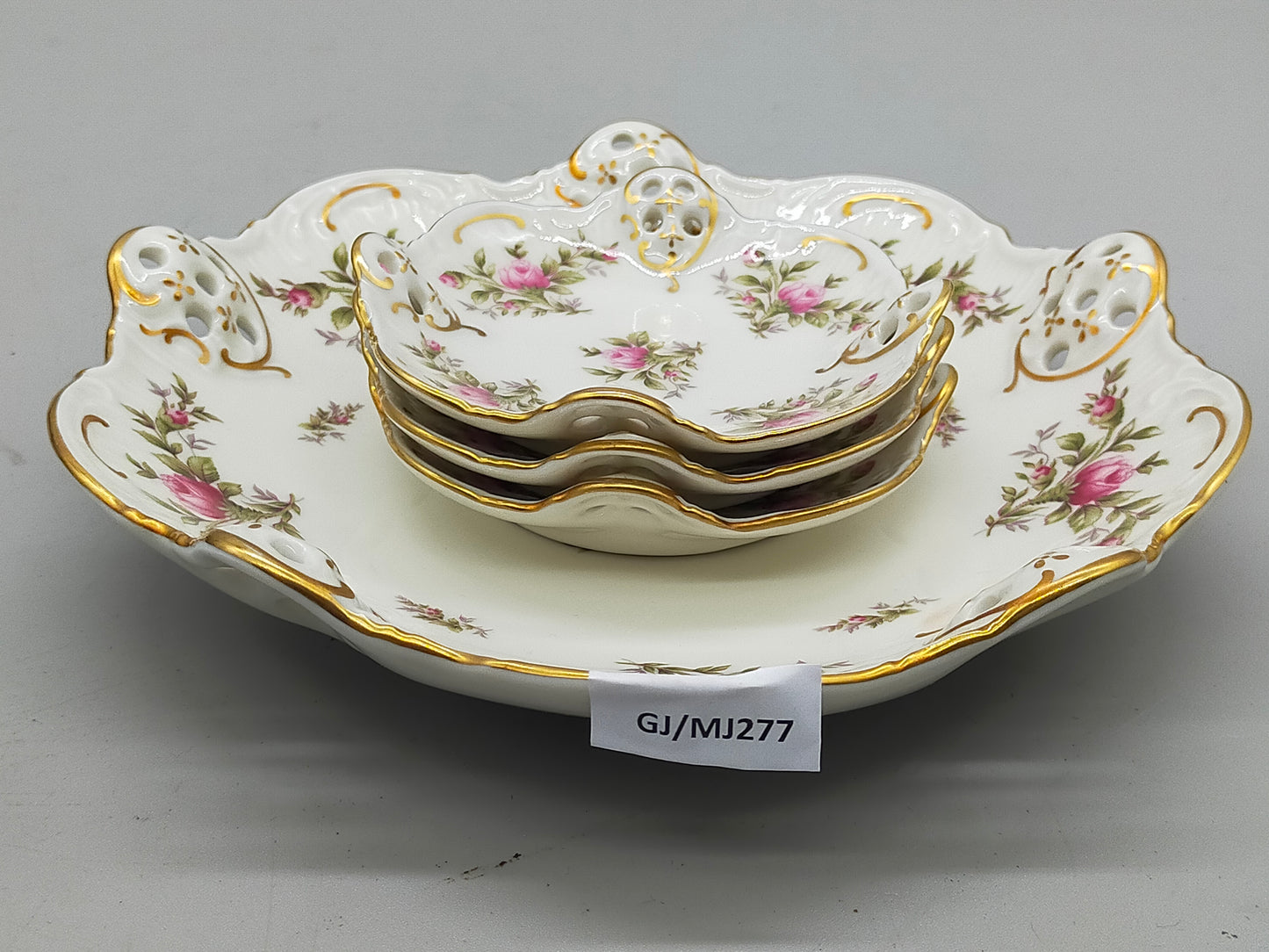 Rosenthal Classic Rose Schalen Set – Elegantes Blumendesign mit Durchbruch