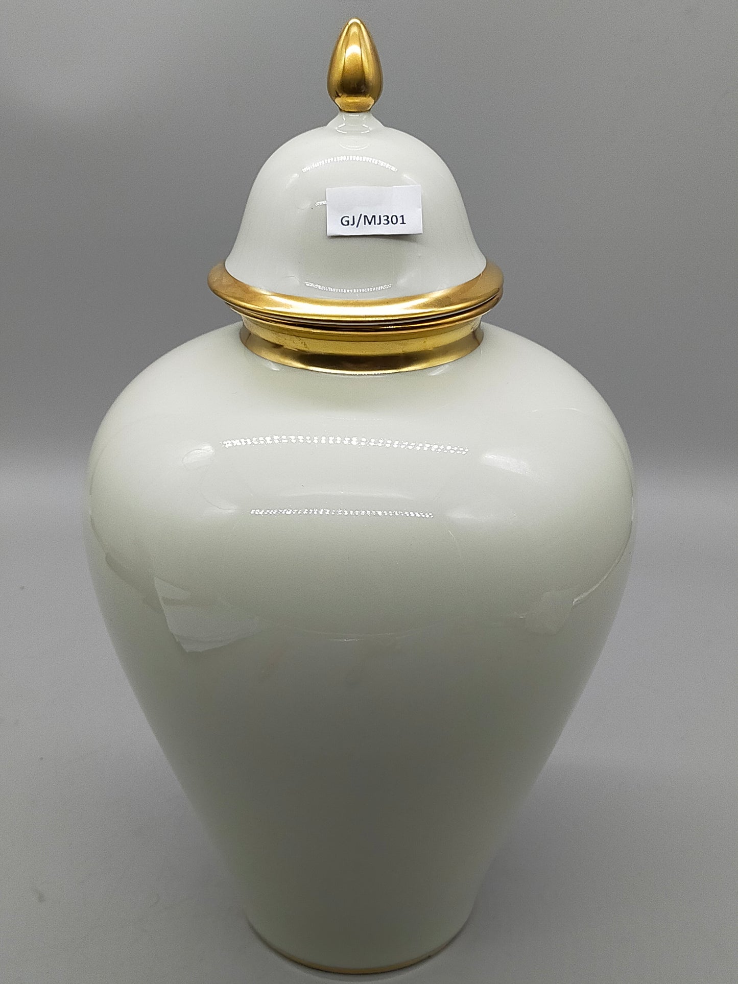 Edle Royal KM Deckelvase Porzellan – Klassisches Design mit Goldrand