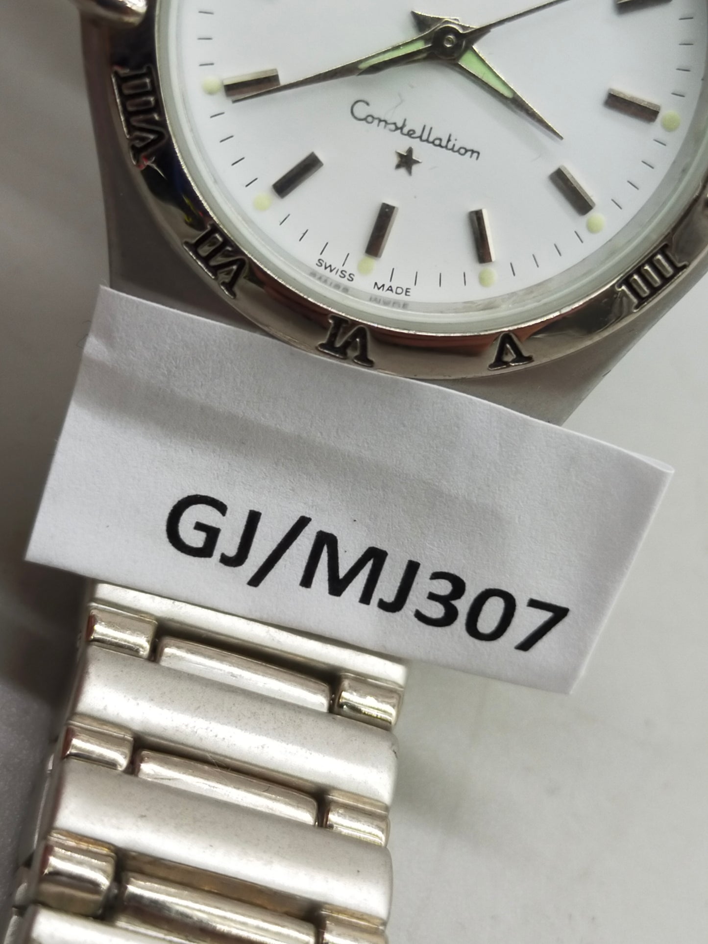 Edle Omega Constellation Damen Uhr – Klassisches Silber Design