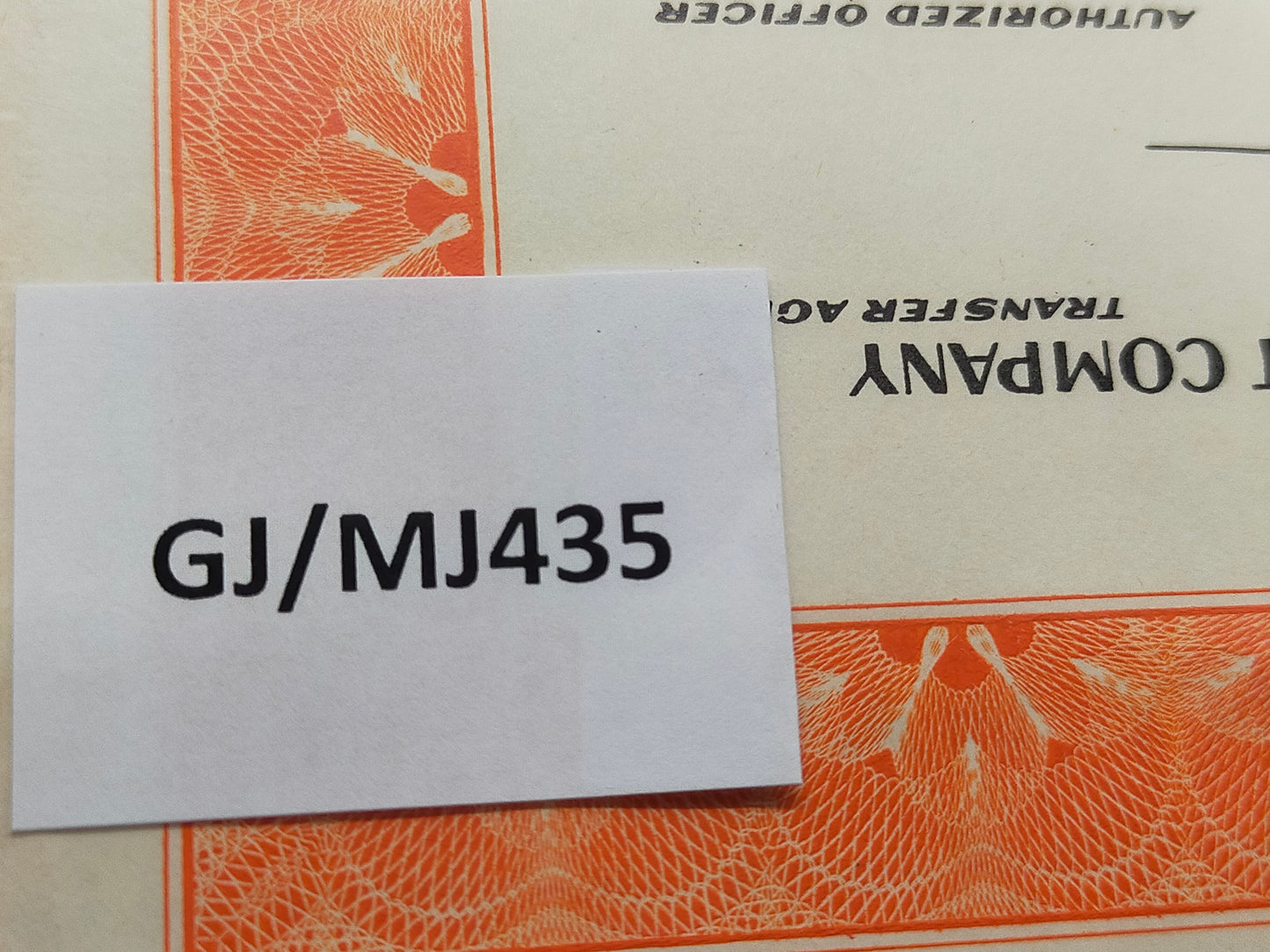 Historische UOP Inc. Aktie von 1975 – Originales Wertpapier