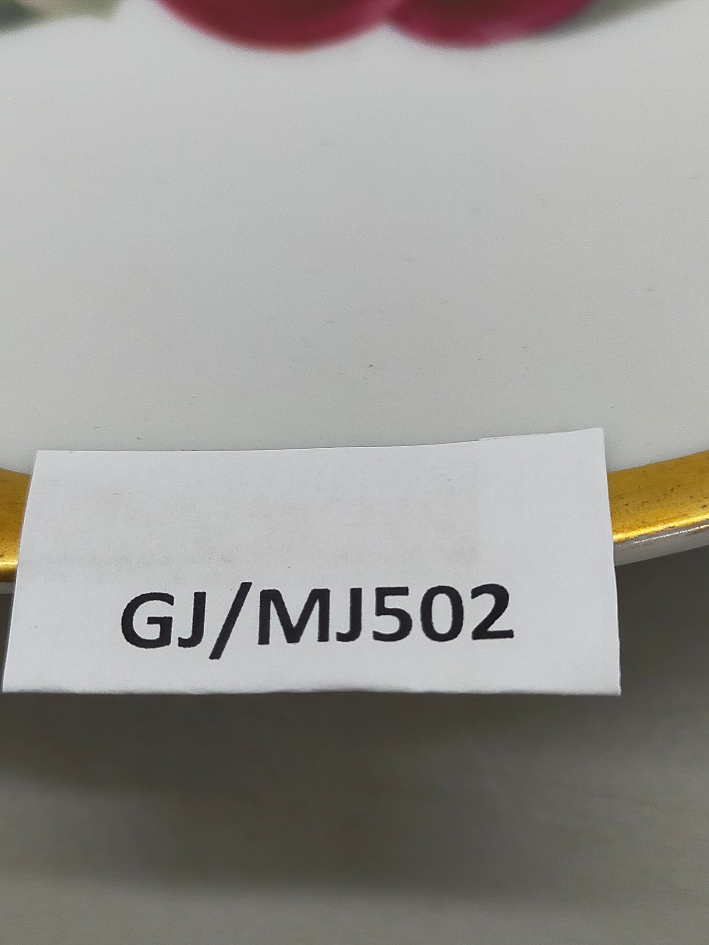 Schumann Porzellan Wandteller mit Fruchtmotiv Eleganter Goldrand