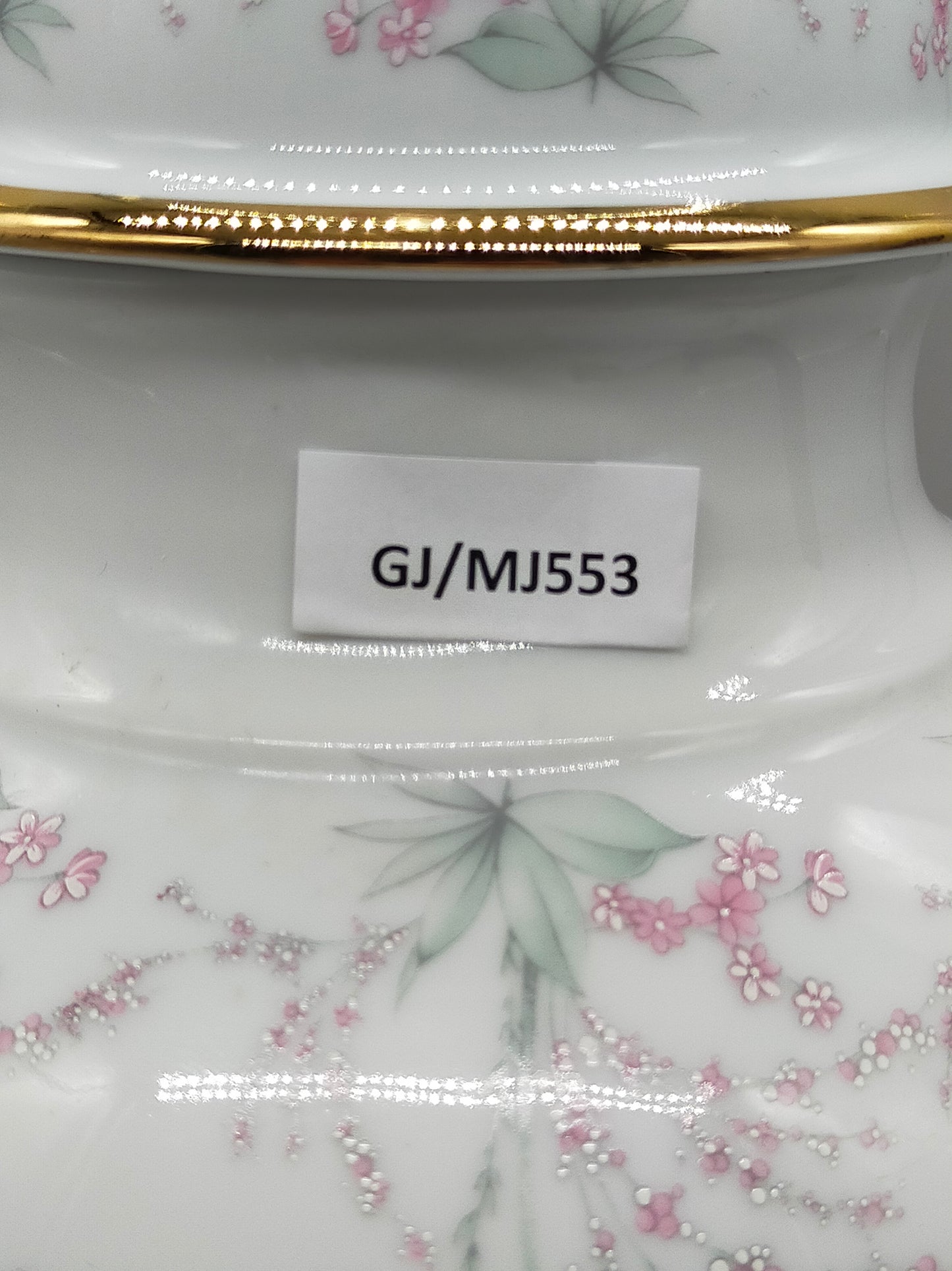 Elegante Tirschenreuth Porzellan Deckelvase Zartes Blütendesign