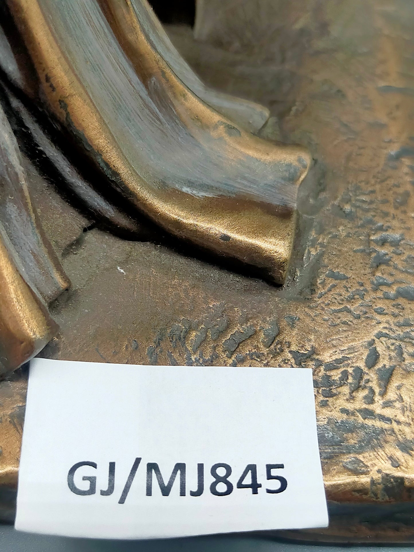Veronese Moses Bronze Skulptur mit Gesetzestafeln Signiert (1998)