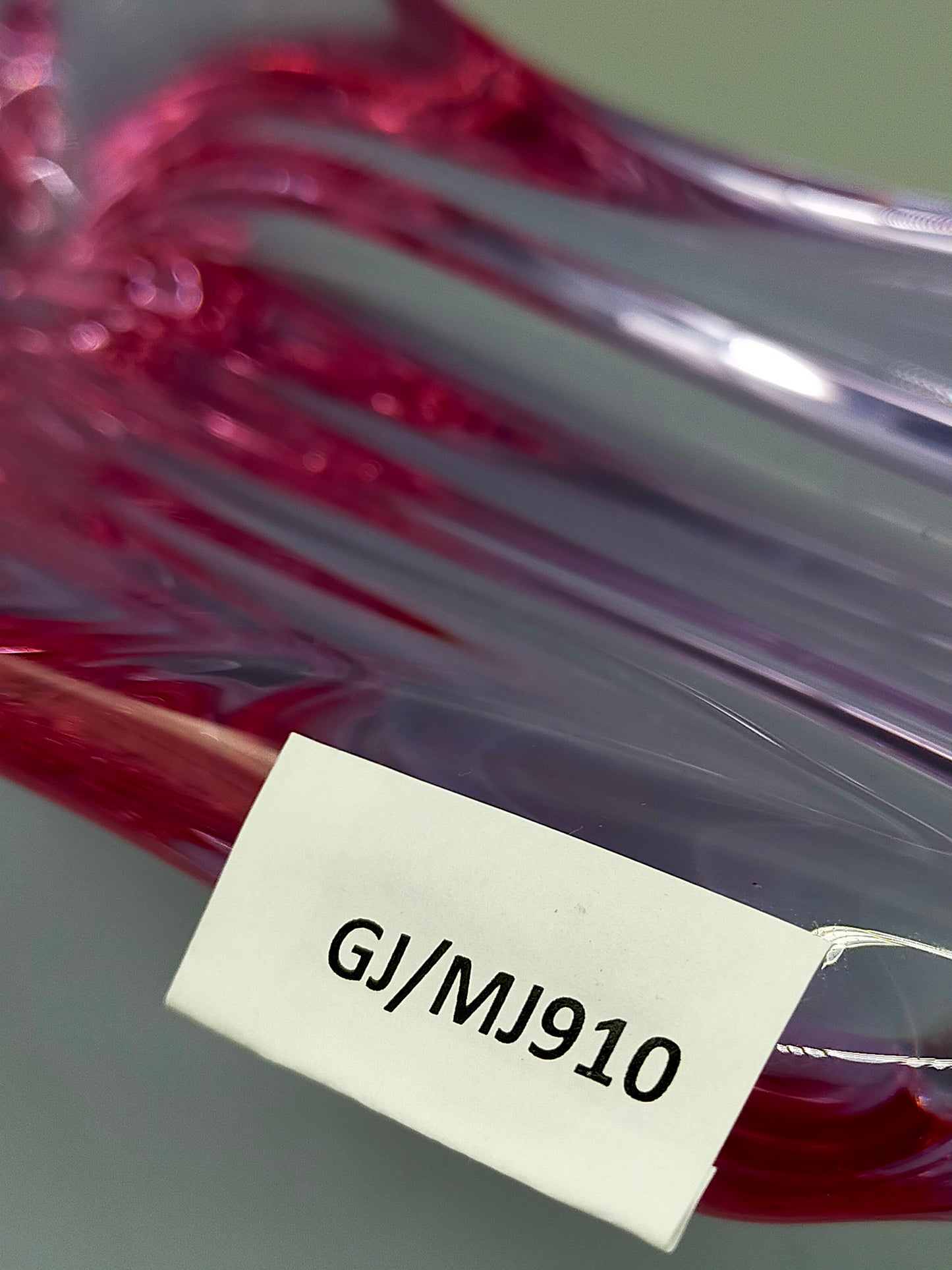 Elegante Murano Stil Glasschale Violett Rosa Design Schale