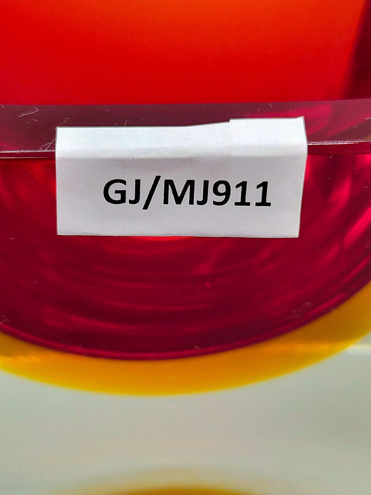 Massiver Murano Sommerso Glas Aschenbecher