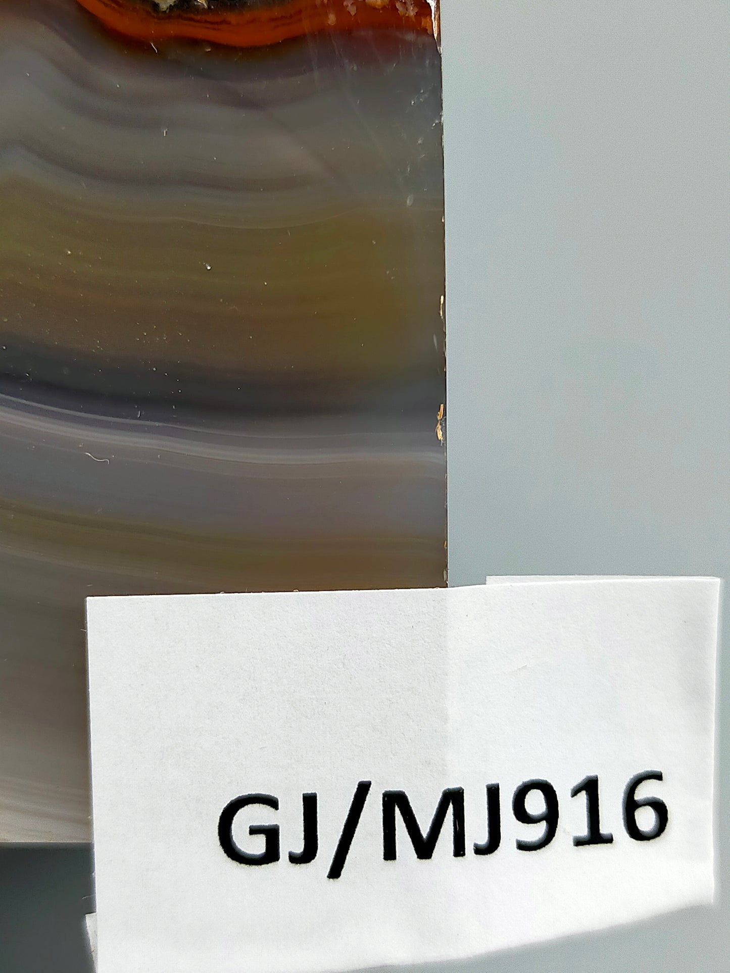 Polierte Achat Scheibe Natürliches Mineral Segment