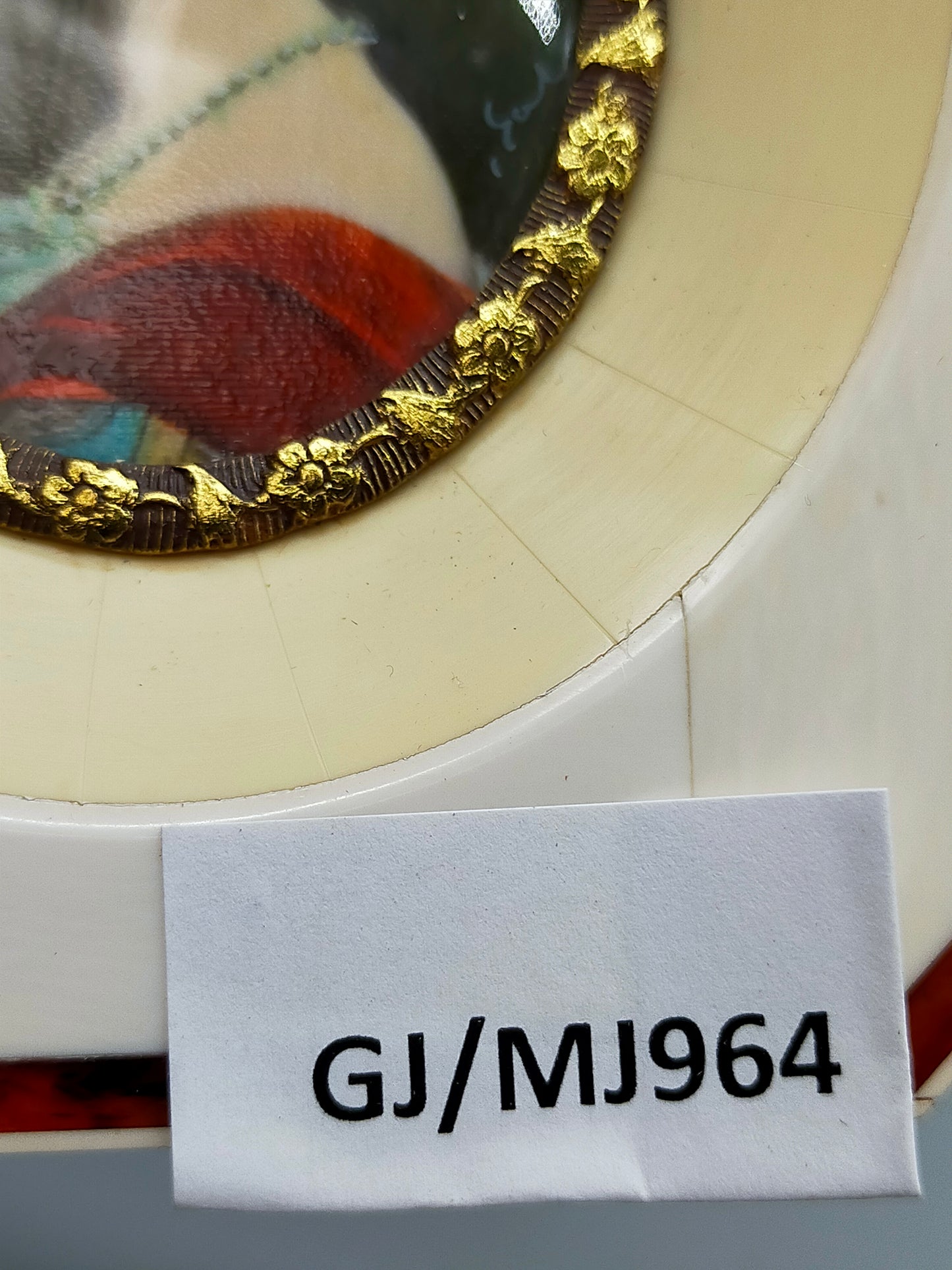 Deutsche Schule (XIX) Edles Damenportrait im Prunkrahmen Miniatur