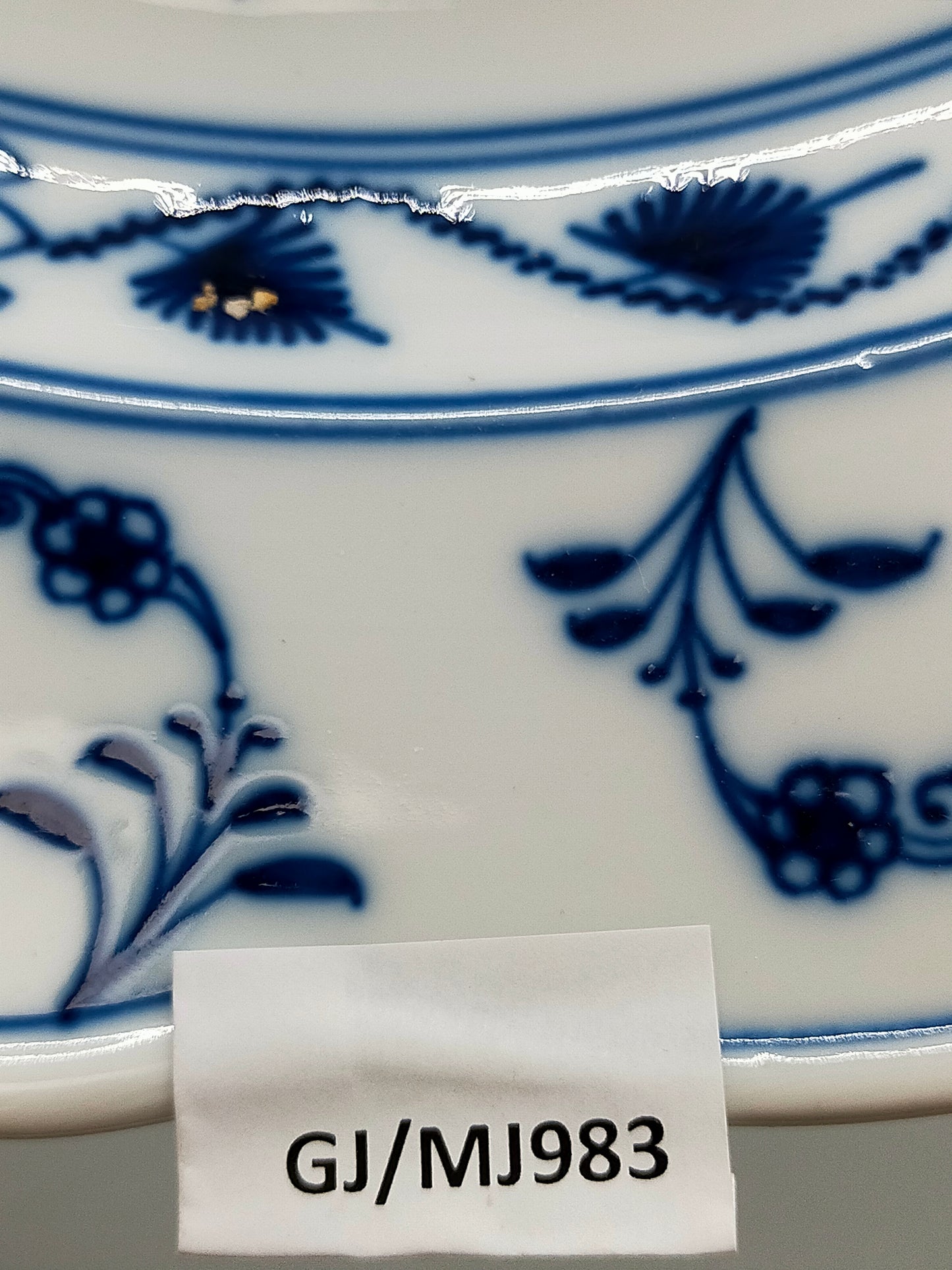 Edles Meissen Zwiebelmuster Porzellan Servierteller