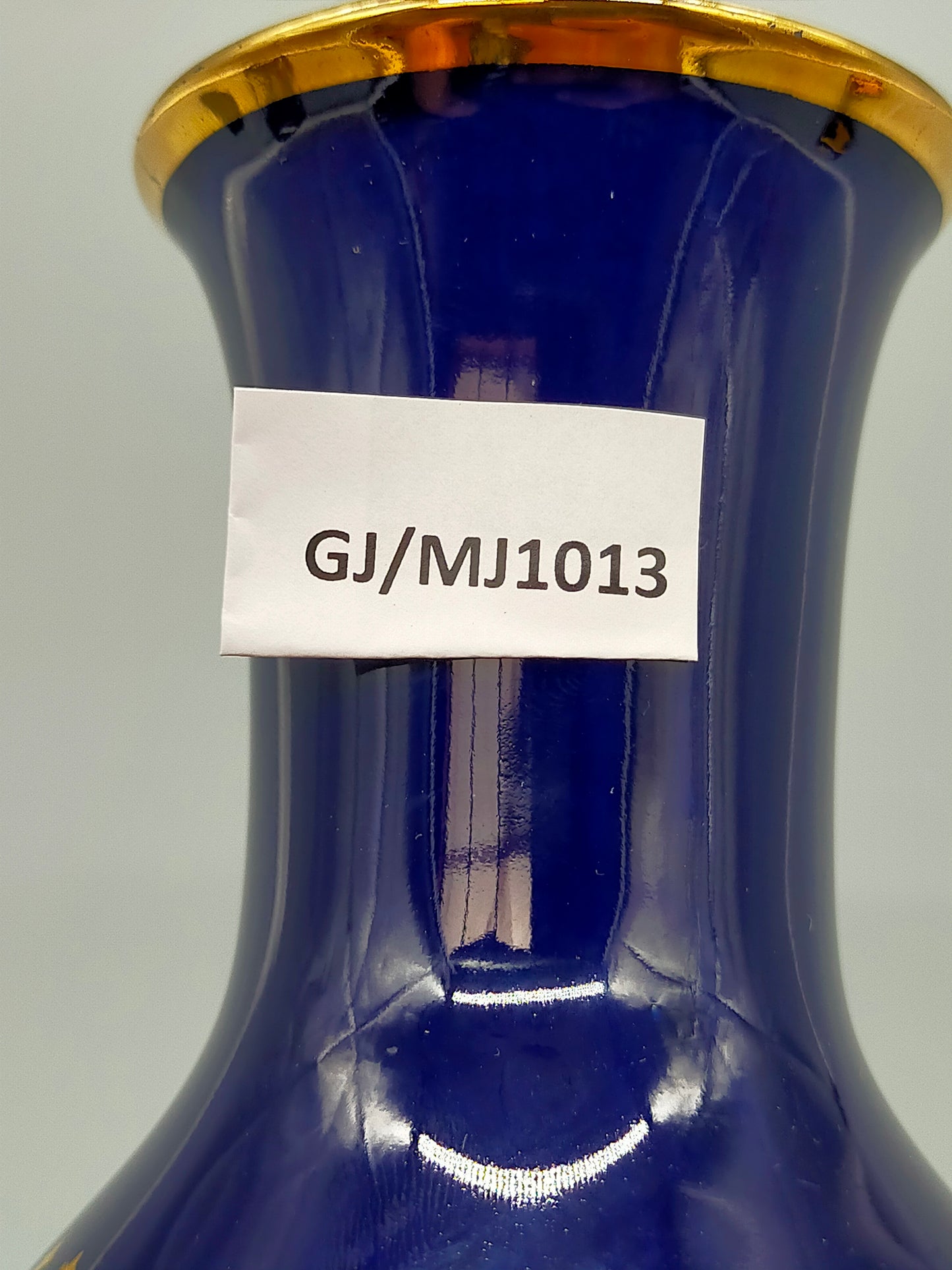 Edle Royal KPM Bavaria Echt Cobalt Vase – Elegantes Golddekor