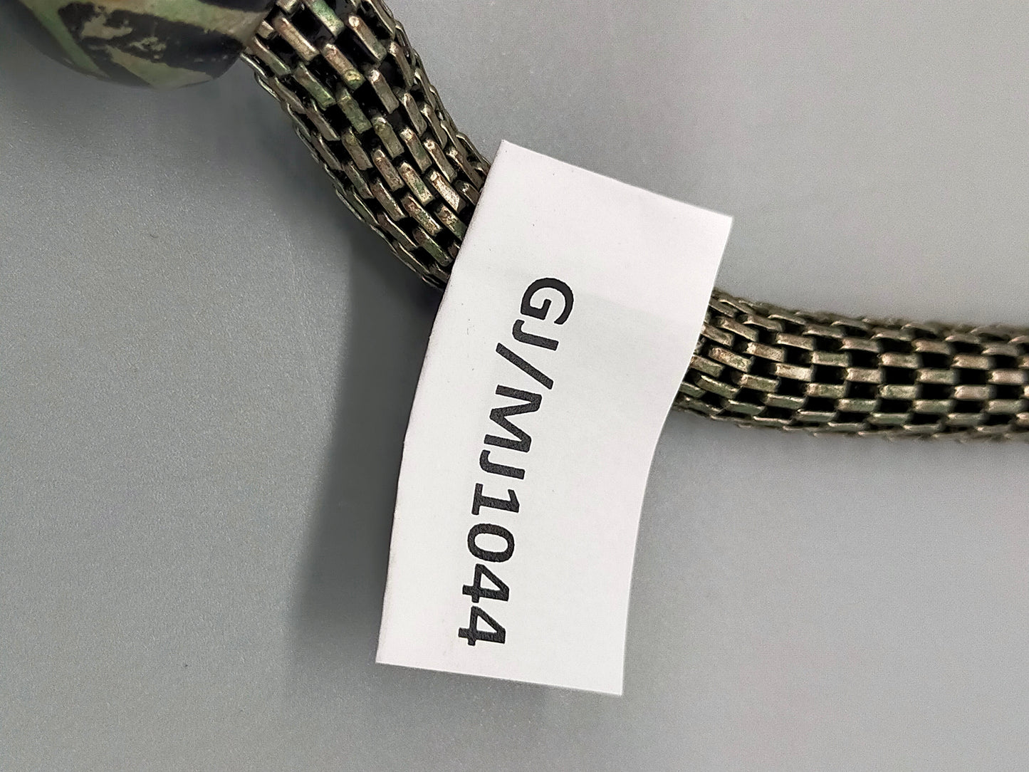 Auffällige Statement Kette Modischer Ethno Stil mit Zebra Muster