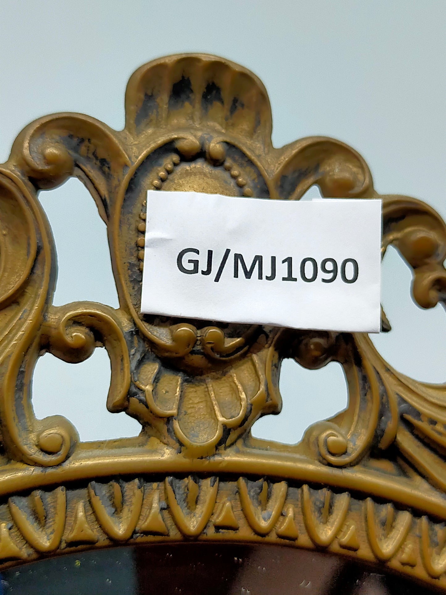 Eleganter Vintage Wandspiegel im Barock Stil Ovaler Prunkspiegel