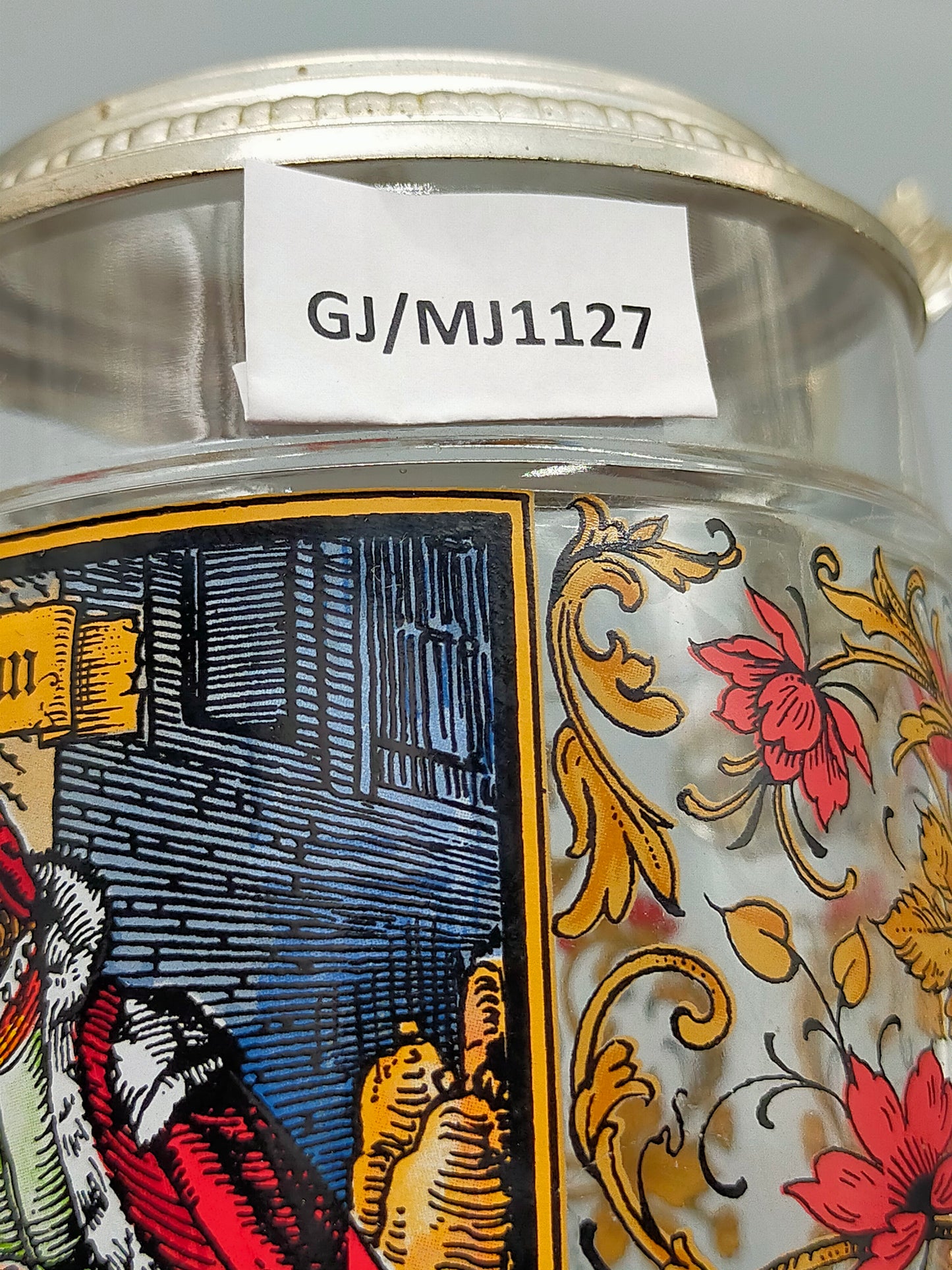BMF West Germany Glas Krug Der Kaufmann