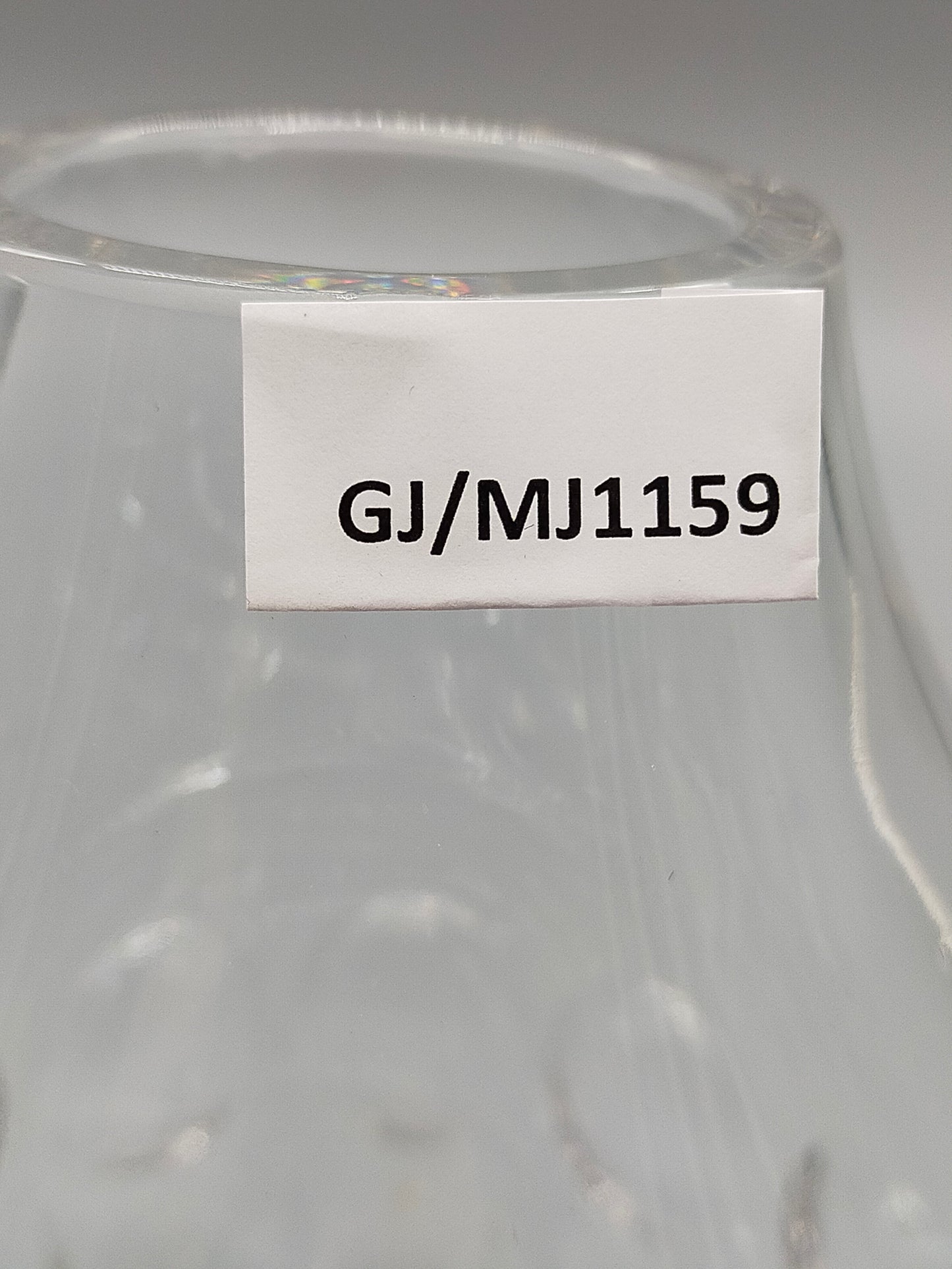 Edle Kristall Glas Vase Elegantes Schliffdesign für Blumen