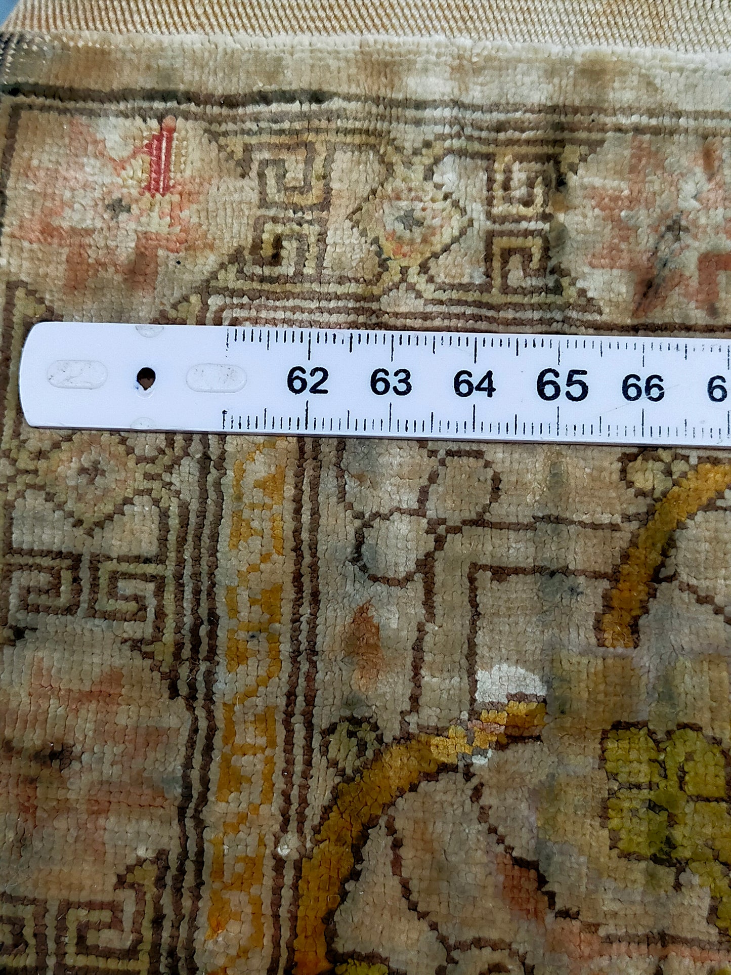 Antik Türkei Hereke Lebensbaum Gebetsteppich Seide auf Seide - 74 x 55,5cm