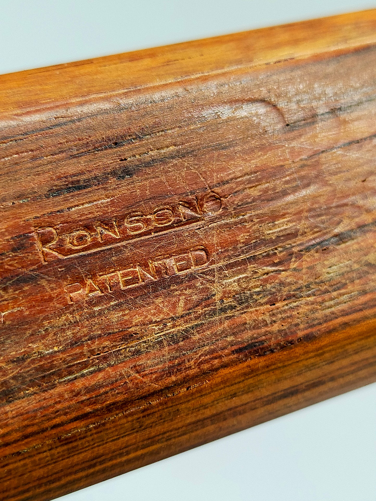 Vintage Ronson Tischfeuerzeug Edles Holz & Chrome Design