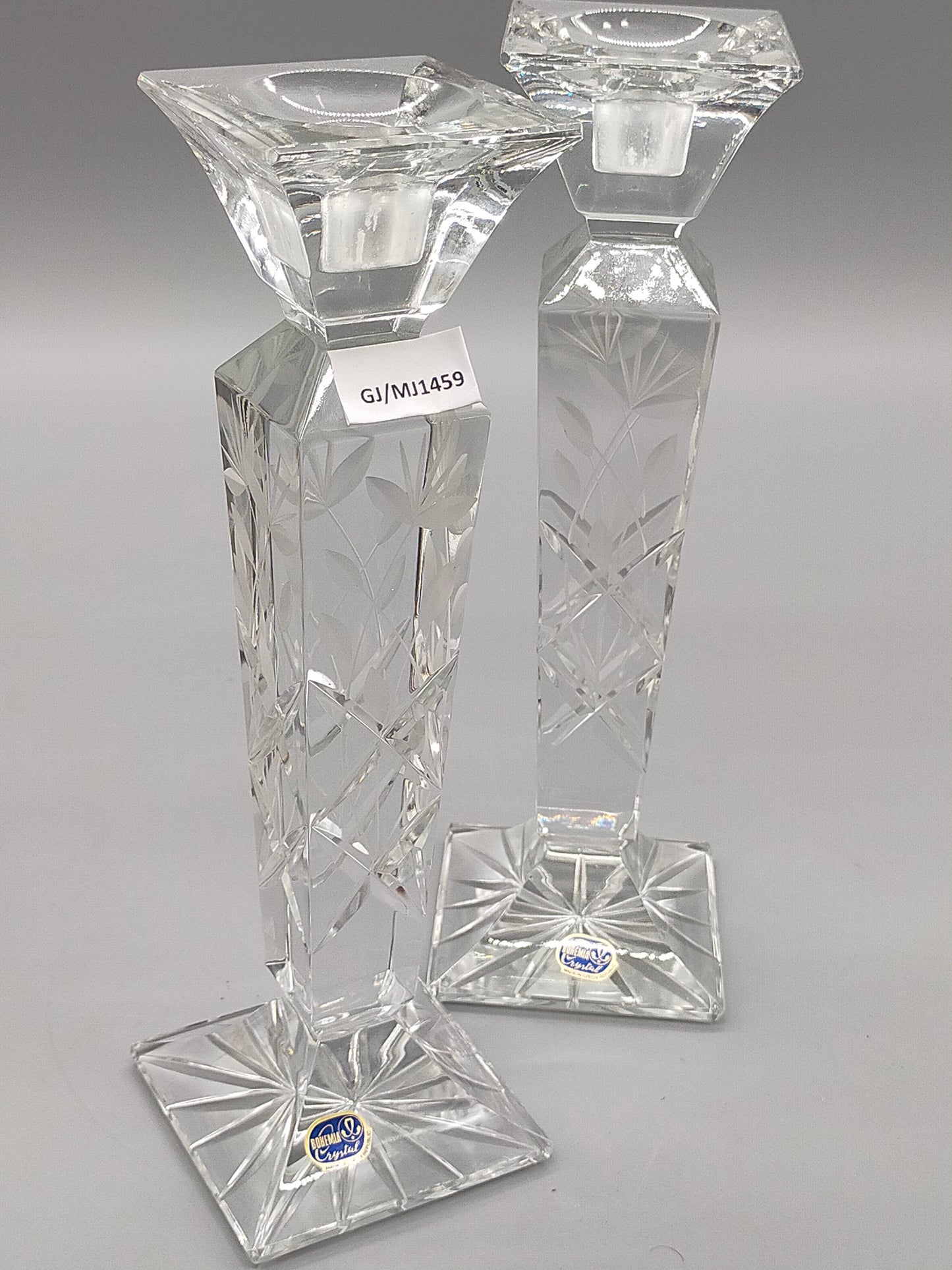 Bohemia Crystal Kerzenständer Set – Bleikristall Kerzenhalter 26 cm