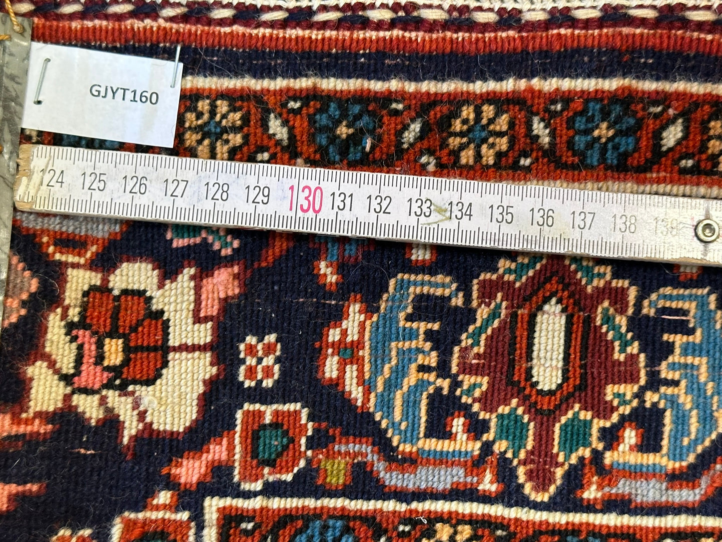 Orientteppich handgeknüpft Bidjar 151x114 cm Korkwolle