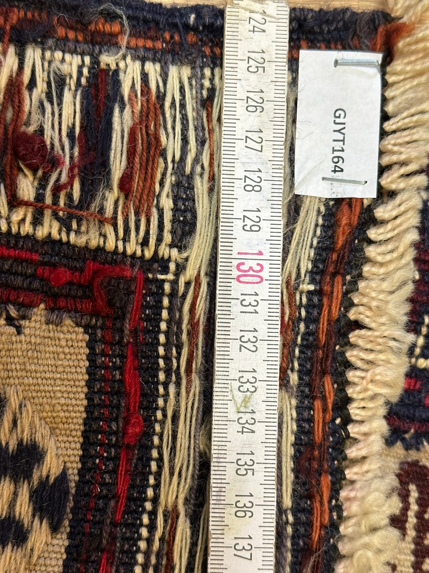Orientteppich handgeknüpft 130 x 125 cm ANTIK Kelim Muster
